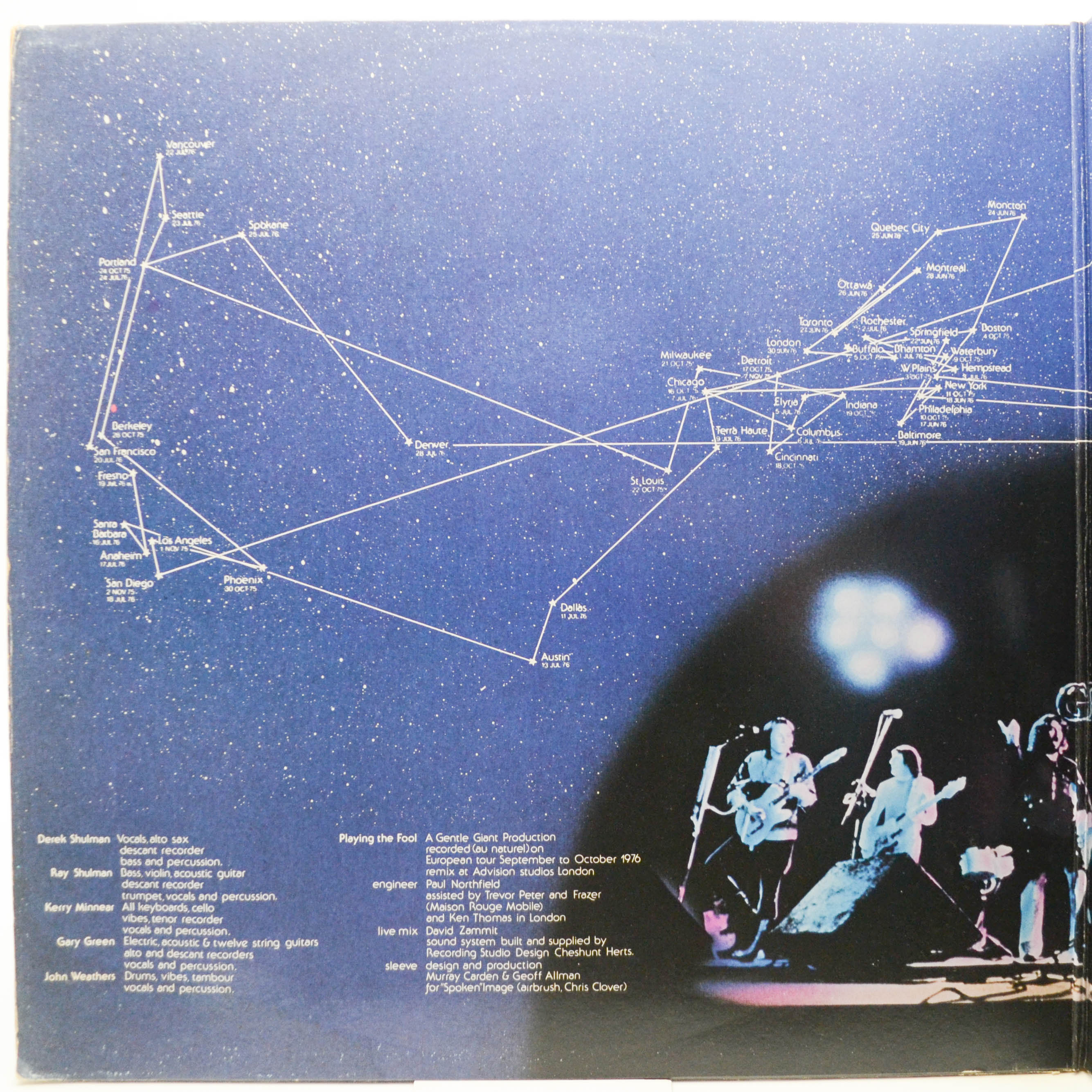 Gentle Giant — Playing The Fool (2LP), 1977