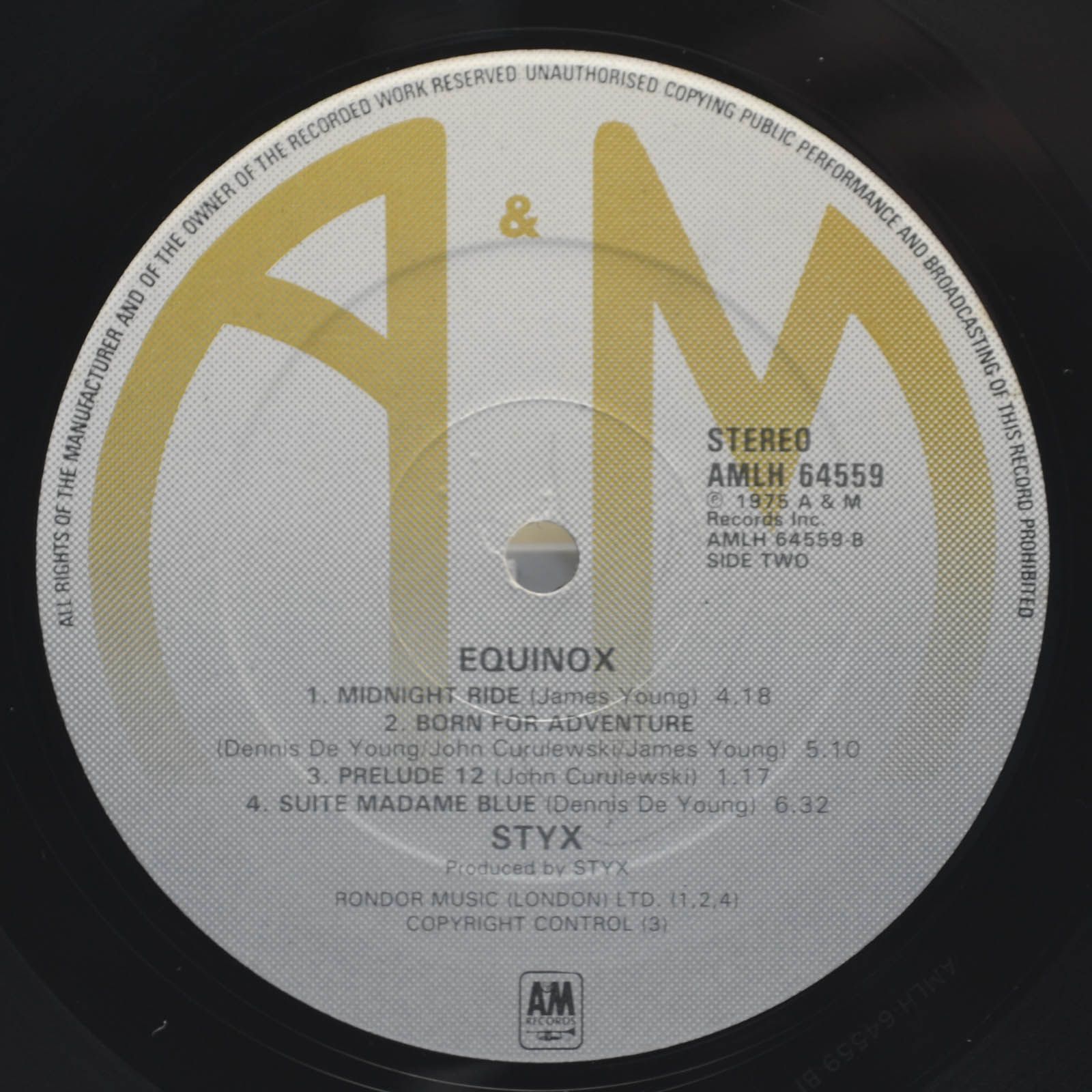 Styx — Equinox (UK), 1975