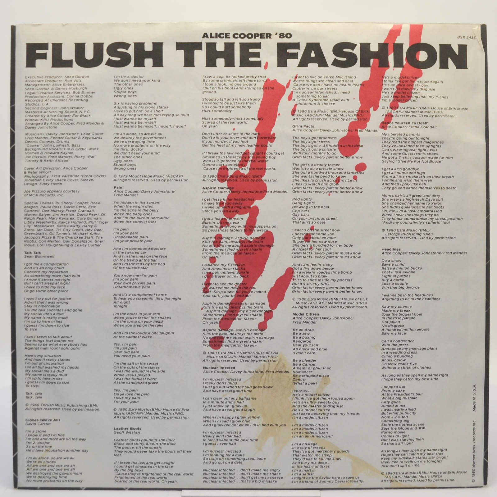 Alice Cooper — Flush The Fashion (USA), 1980