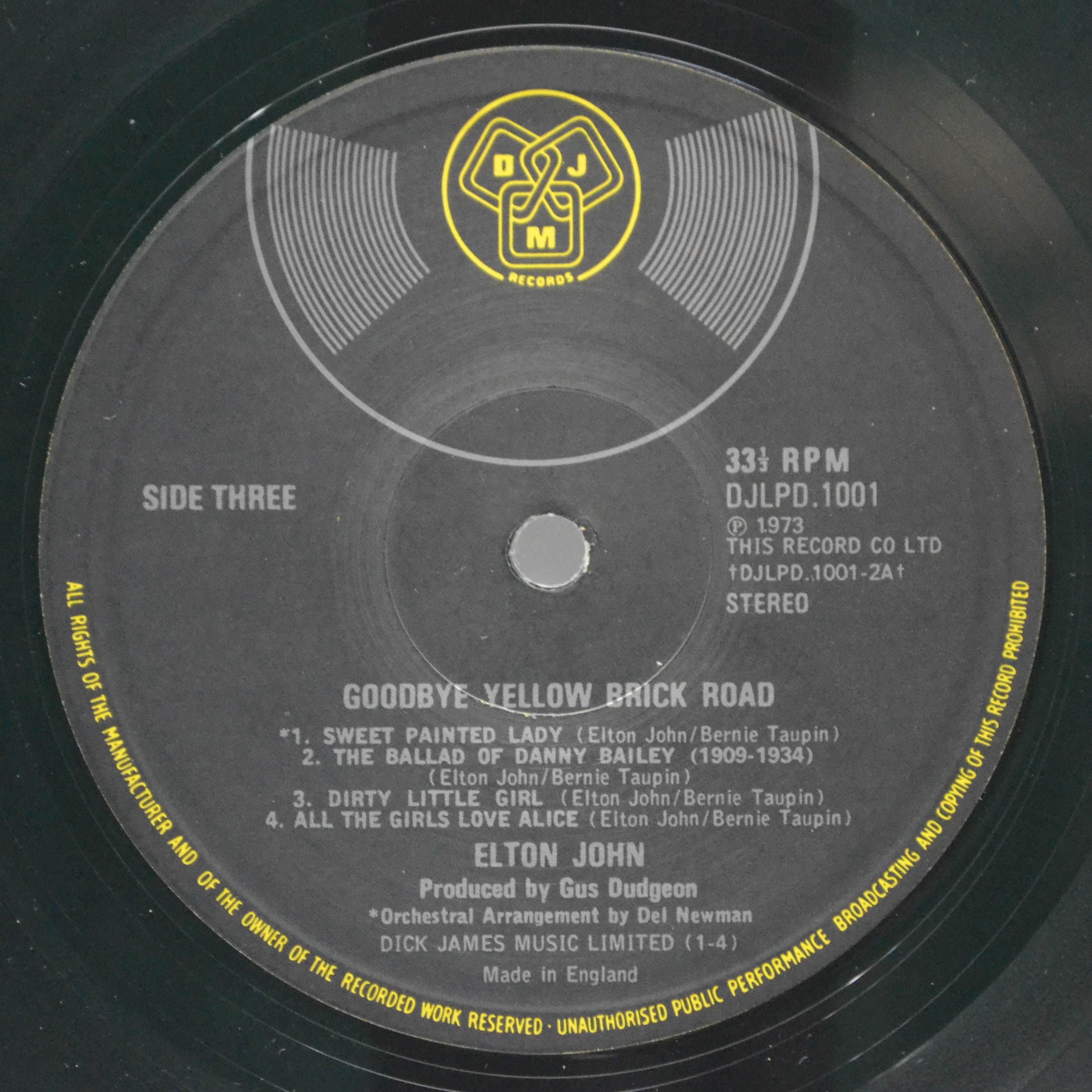 Elton John — Goodbye Yellow Brick Road (2LP, UK), 1973