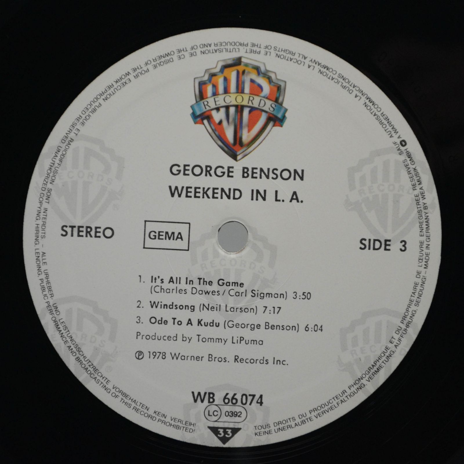 George Benson — Weekend In L.A. (2LP), 1978