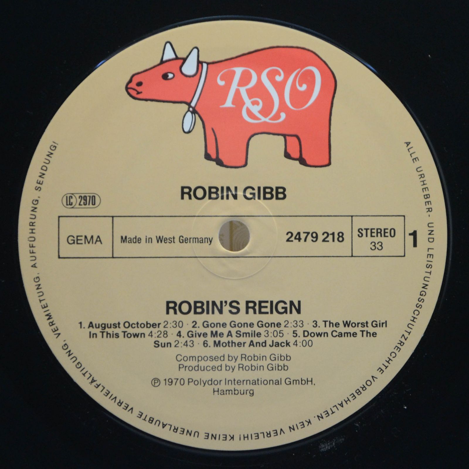 Robin Gibb — Robin's Reign, 1970