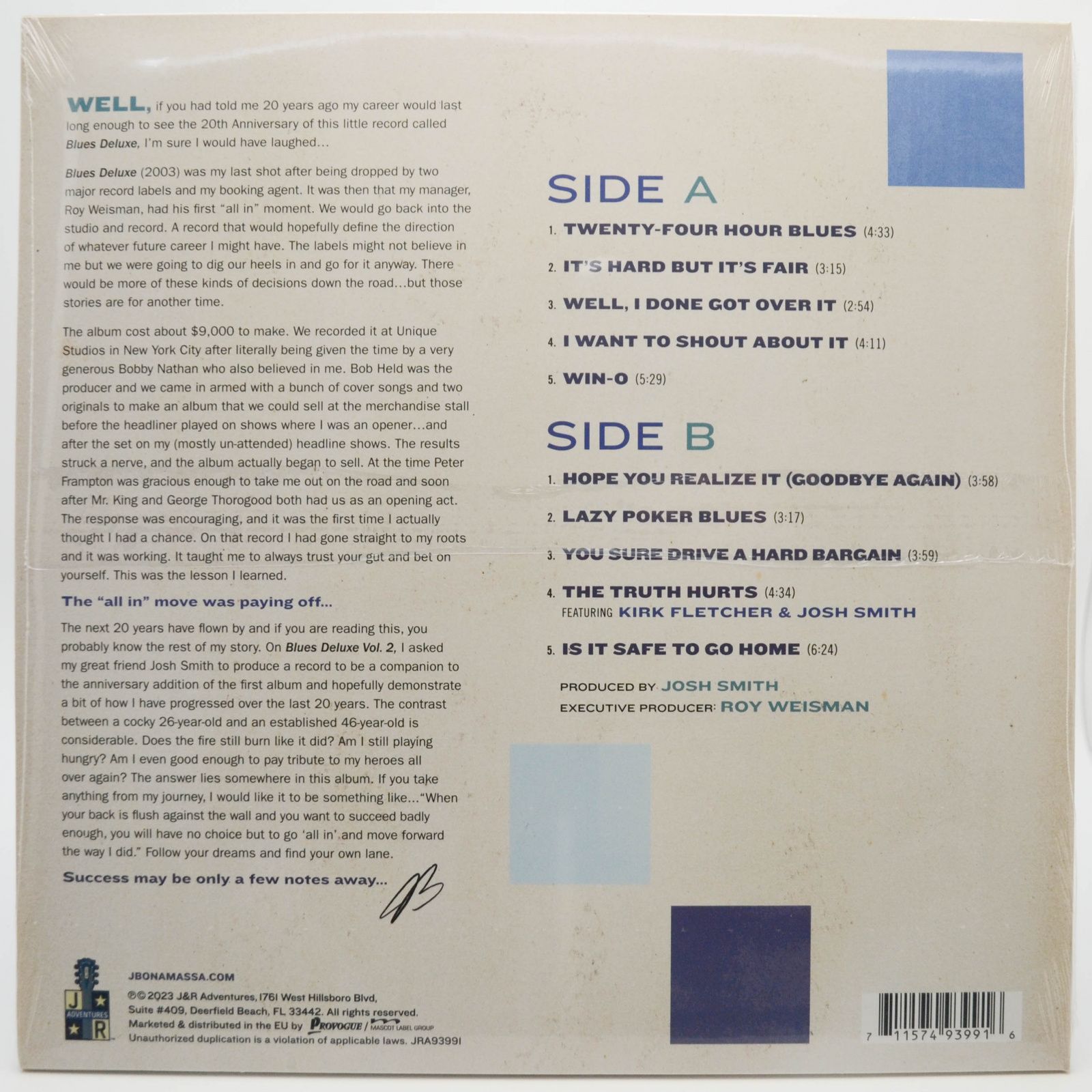 Joe Bonamassa — Blues Deluxe Vol. 2, 2023