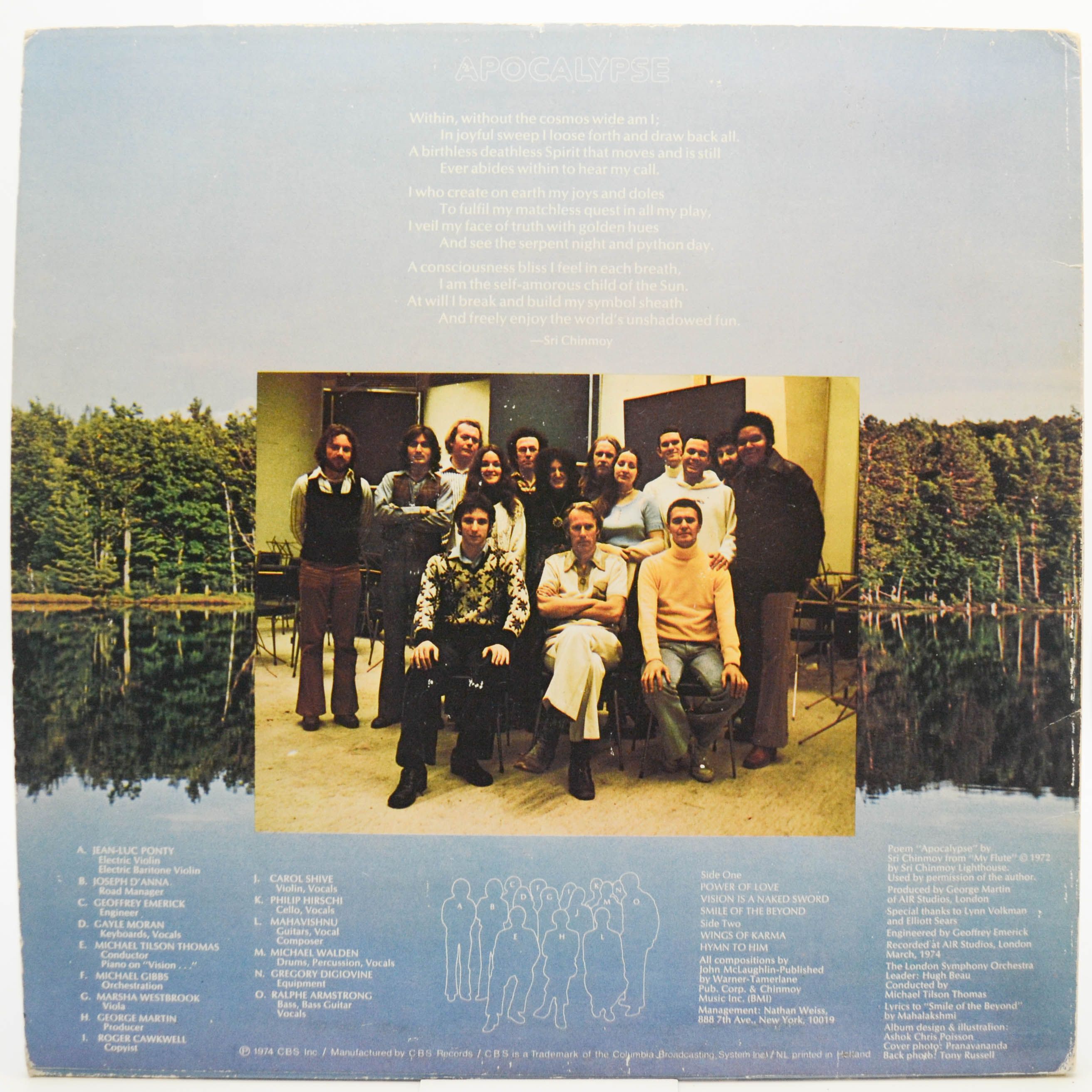 Mahavishnu Orchestra With The London Symphony Orchestra, Michael Tilson Thomas — Apocalypse, 1974