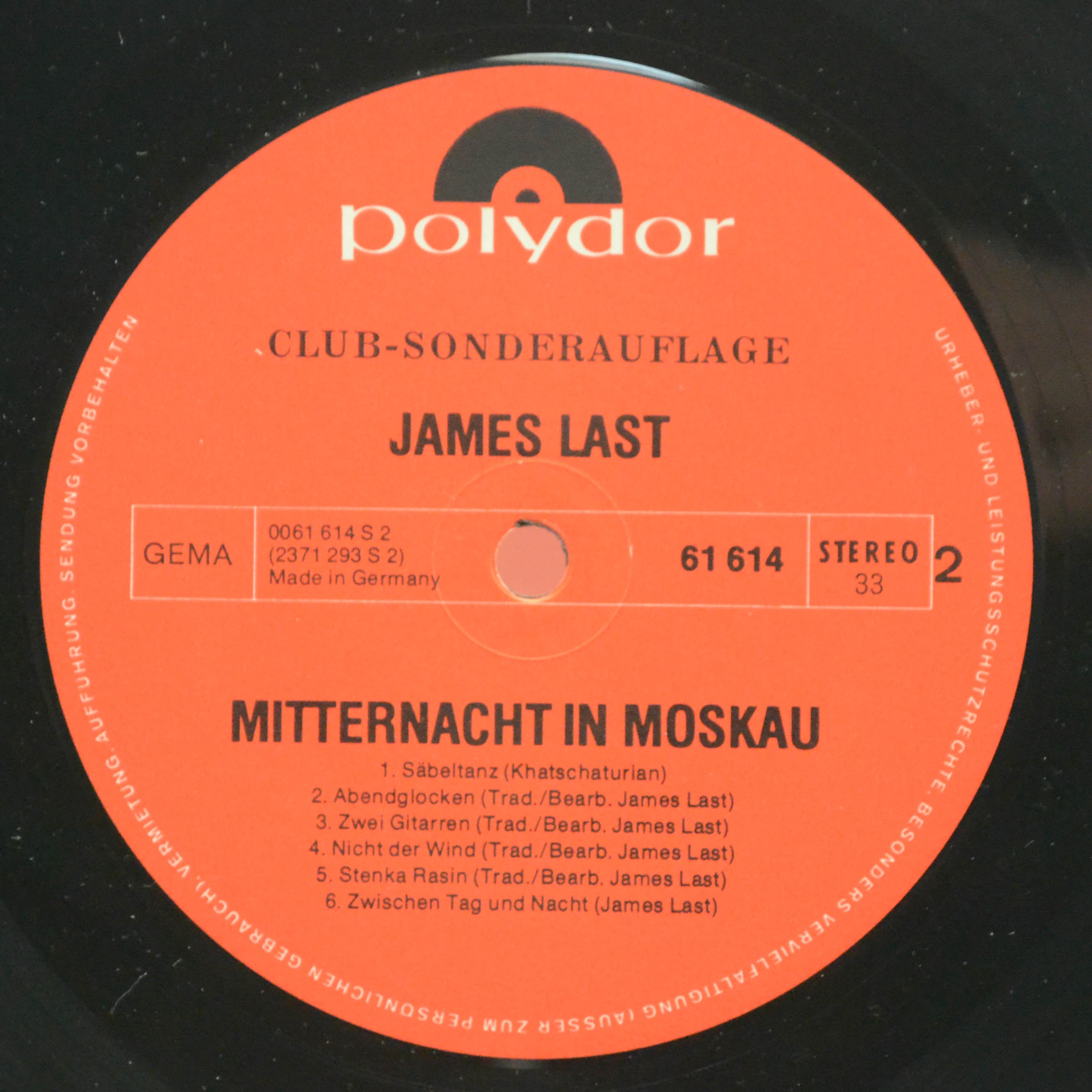 James Last — Mitternacht In Moskau, 1972
