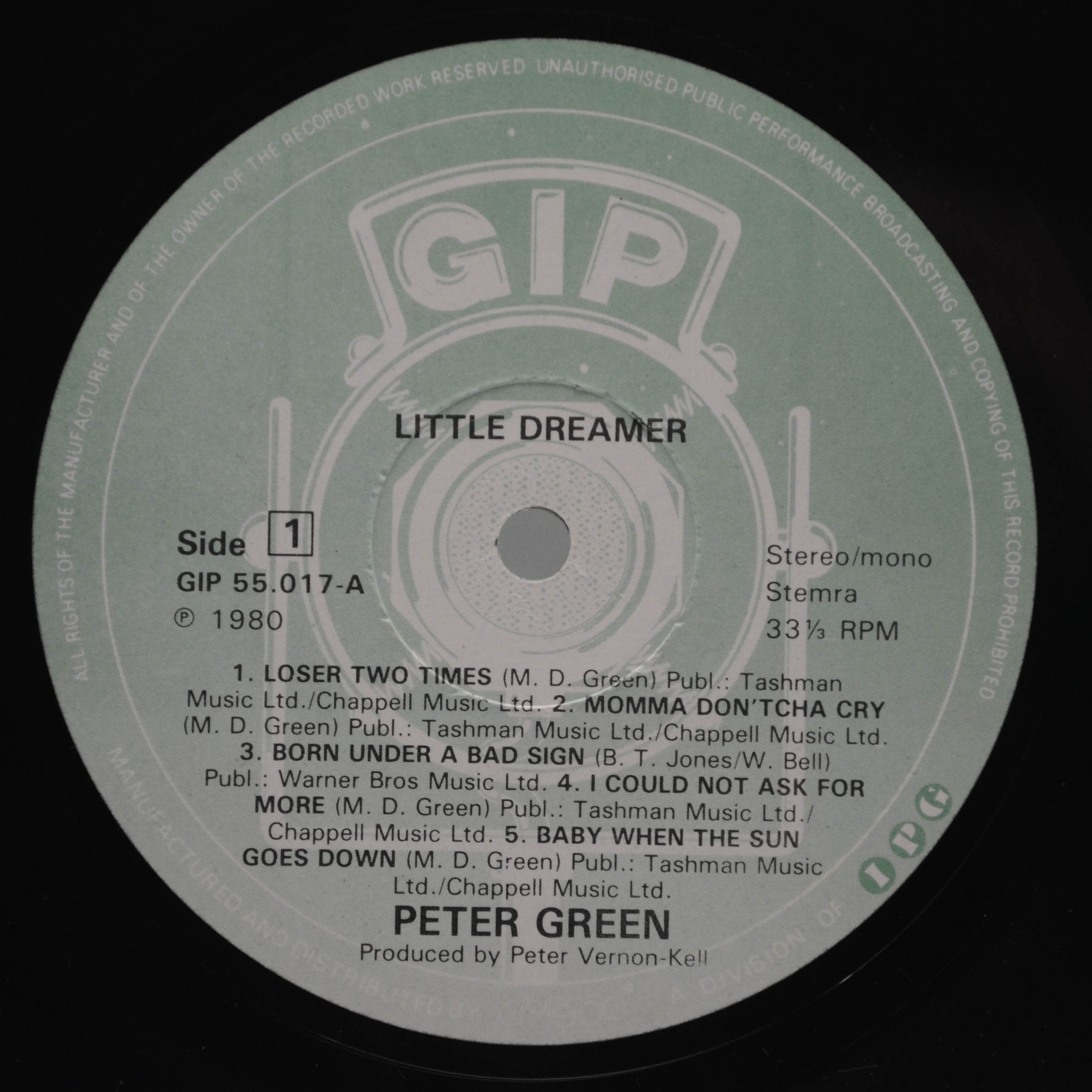 Peter Green — Little Dreamer, 1980