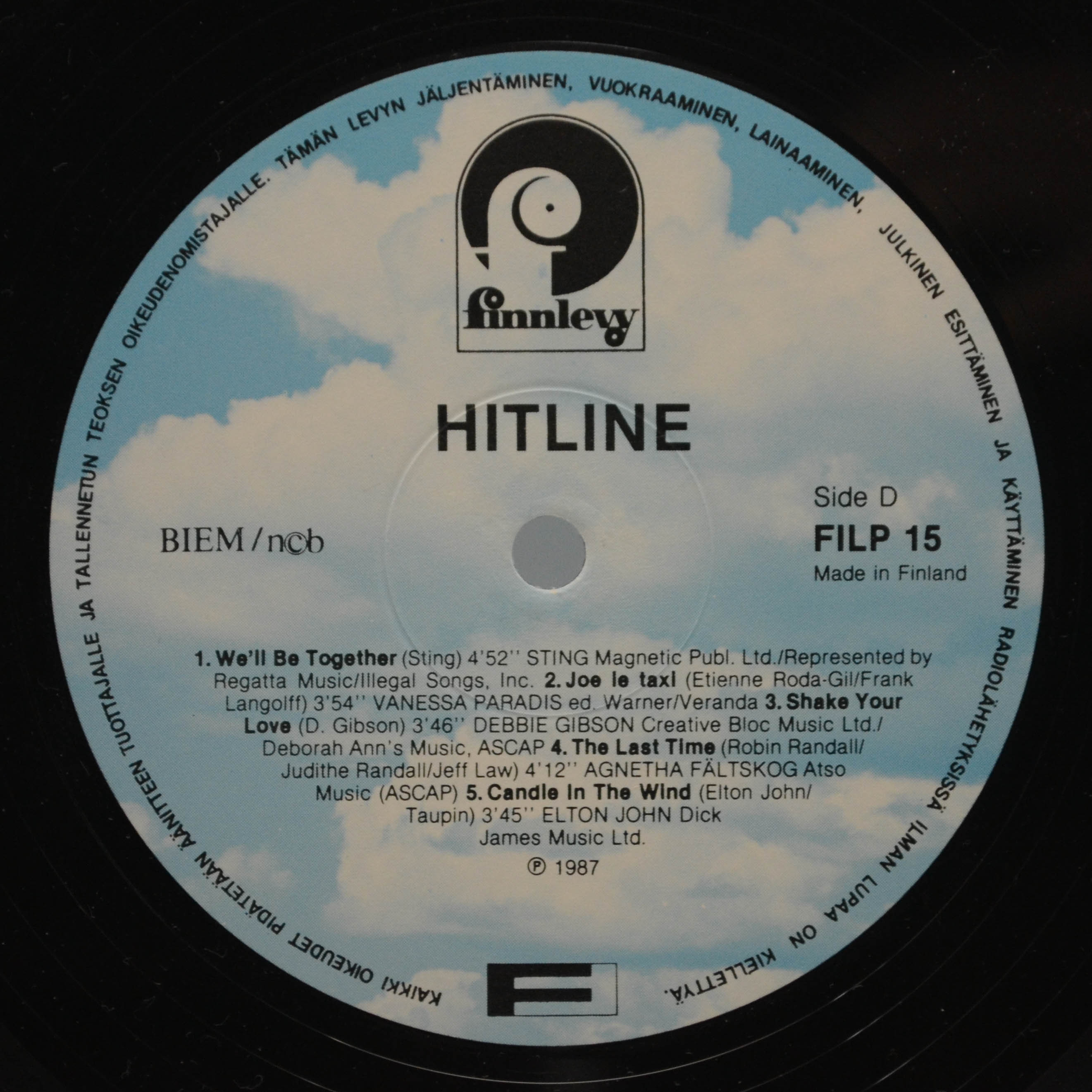 Various — Hitline (2LP), 1987