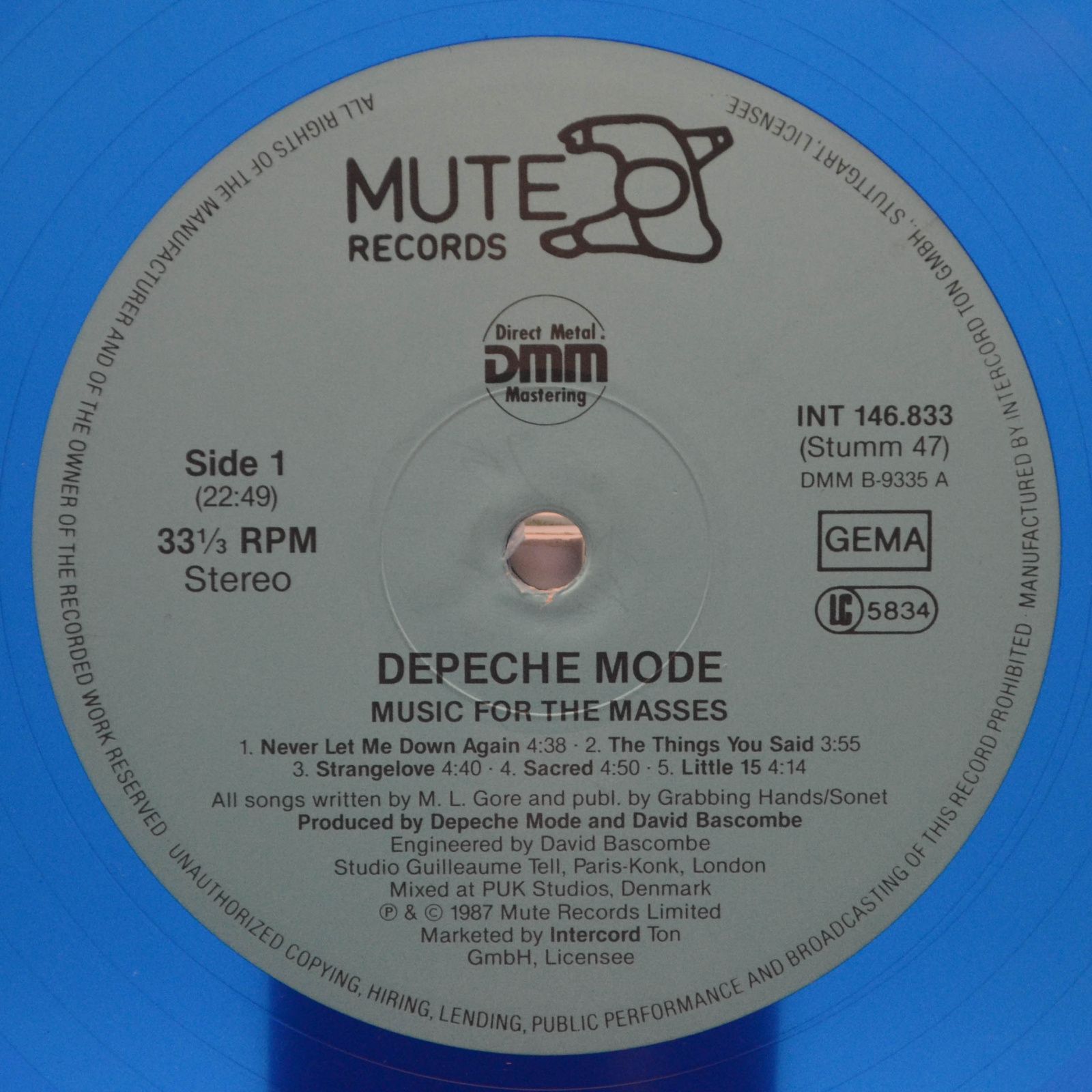 Depeche Mode — Music For The Masses, 1990