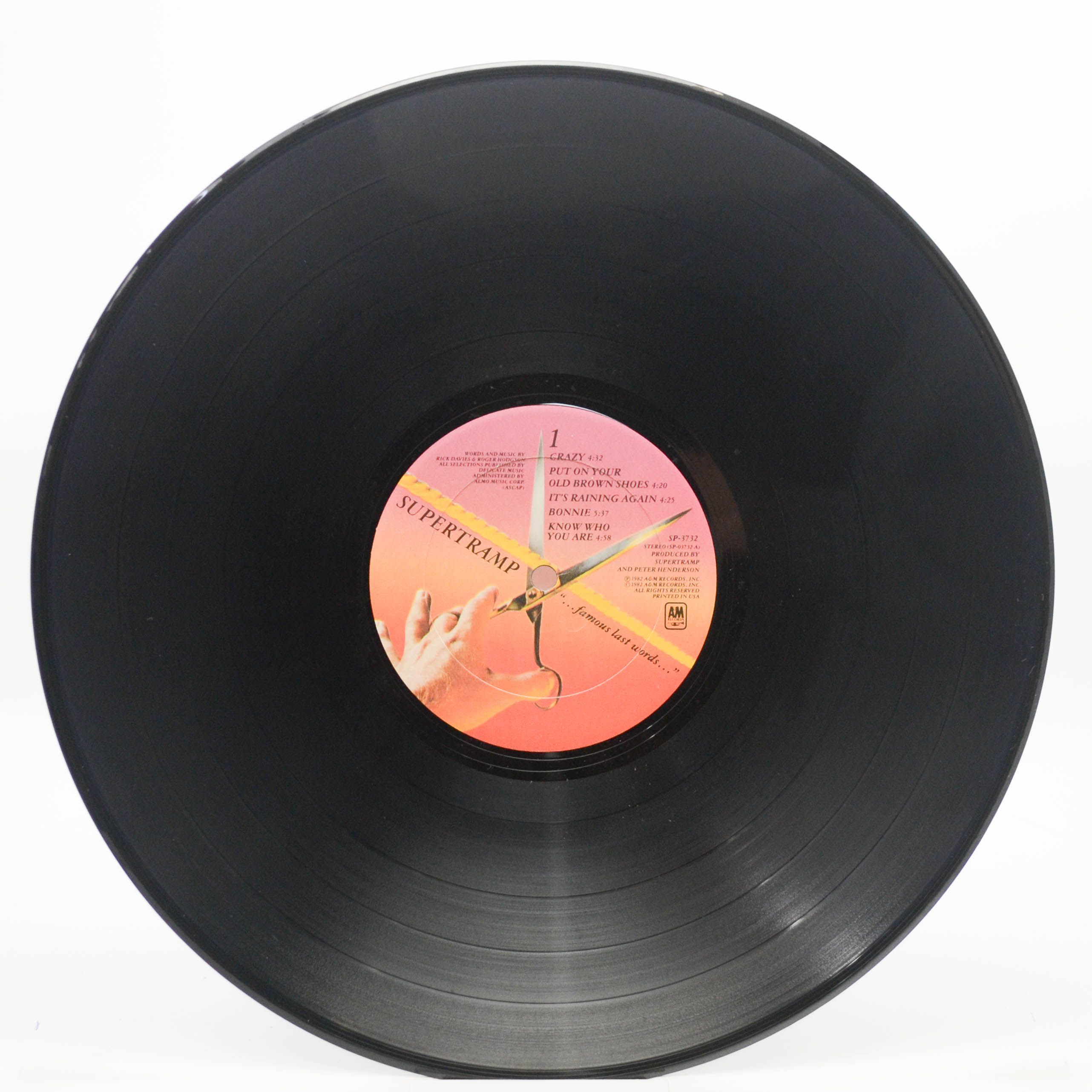 Supertramp — "...Famous Last Words..." (USA), 1982