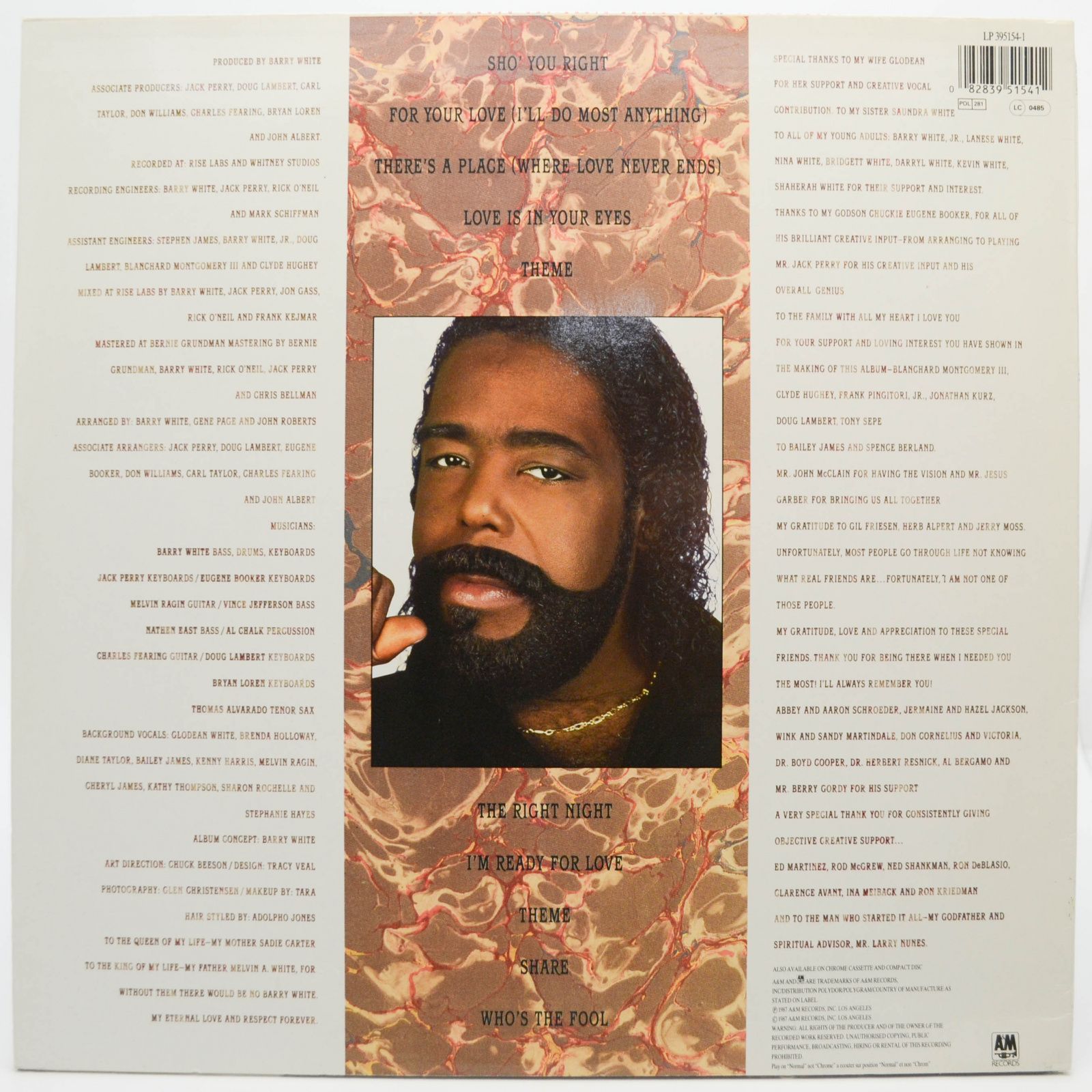 Barry White — The Right Night & Barry White, 1987