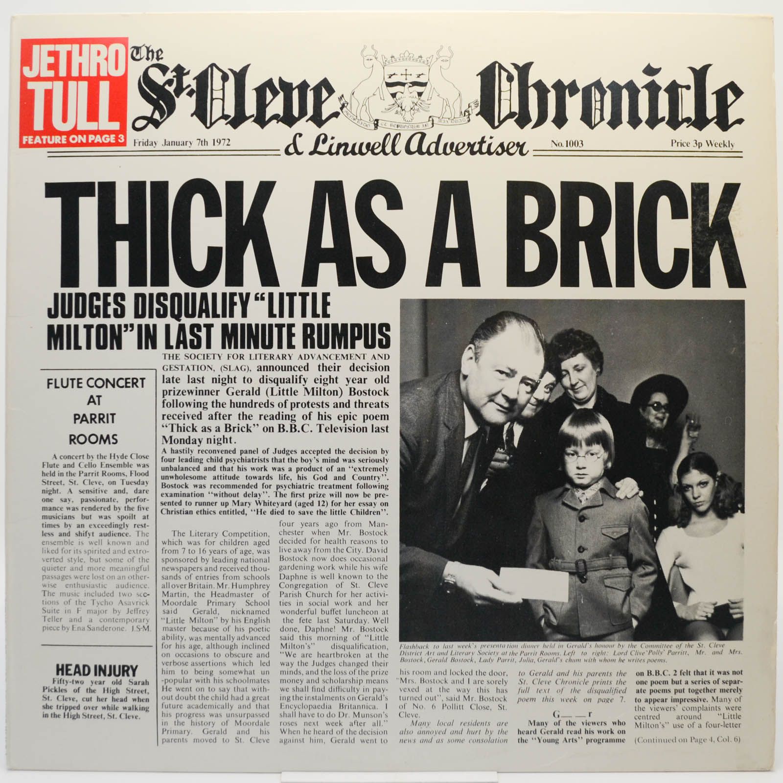 Jethro Tull — Thick As A Brick (USA), 1972