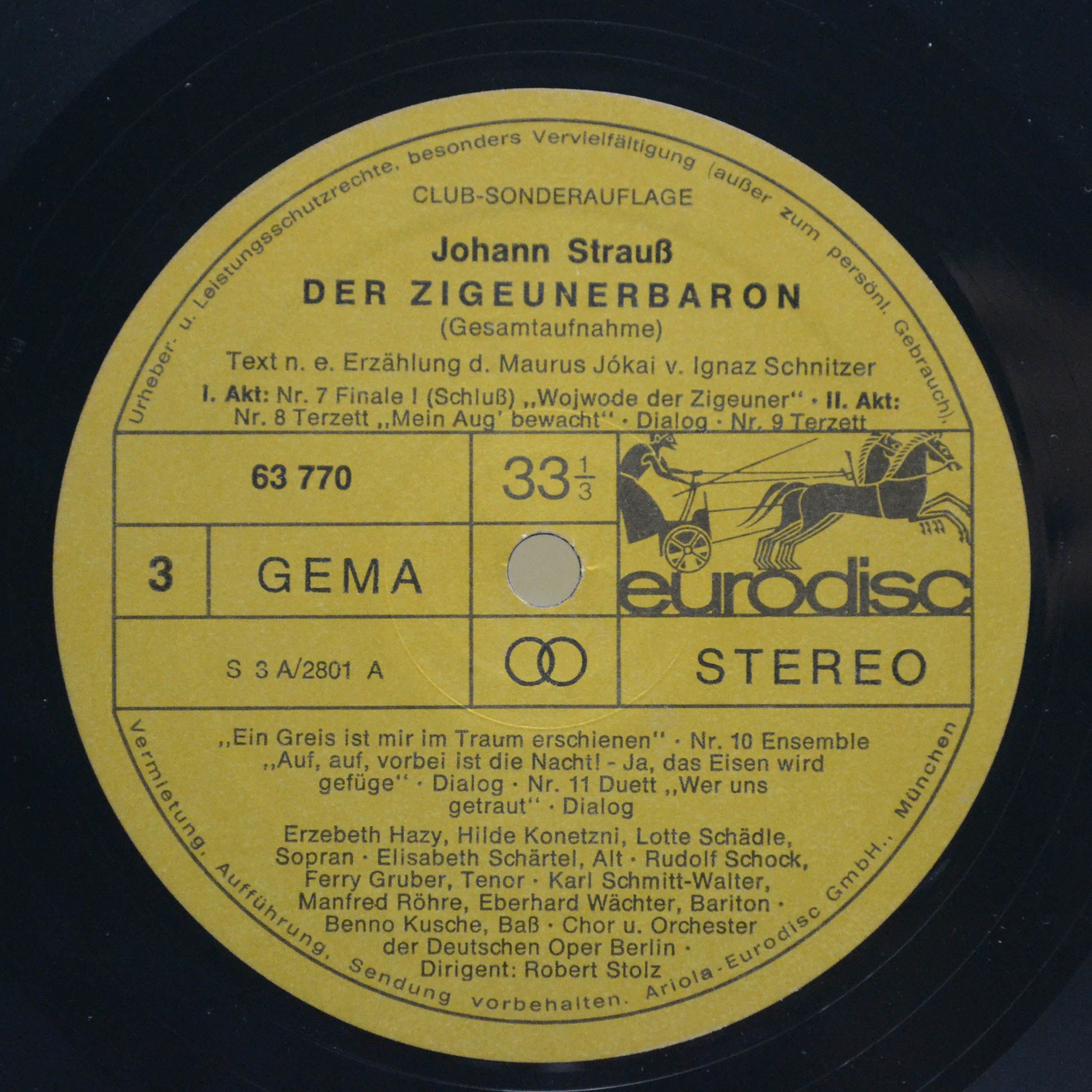 Johann Strauß, Robert Stolz — Der Zigeunerbaron (2LP), 1964