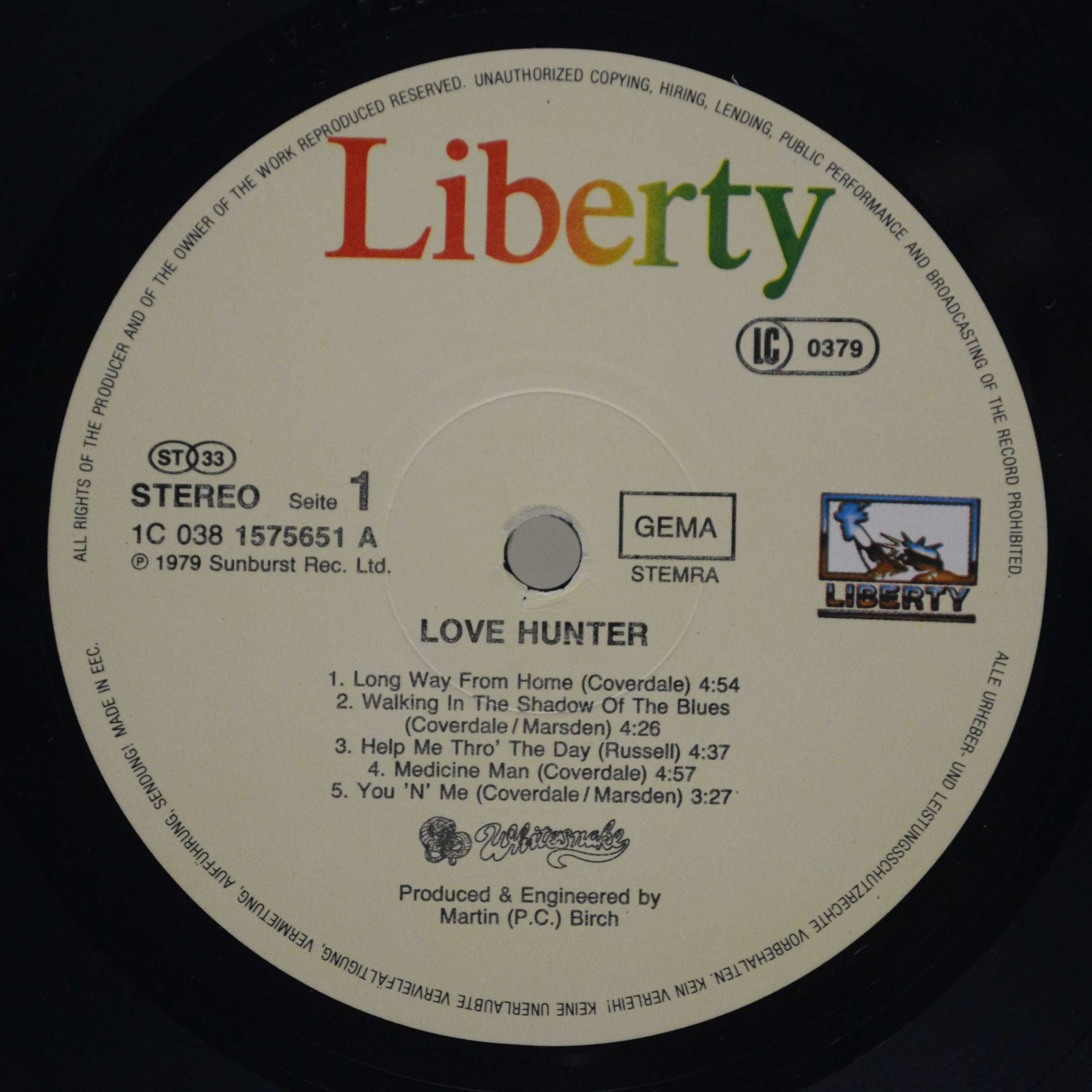 Whitesnake — Lovehunter, 1979