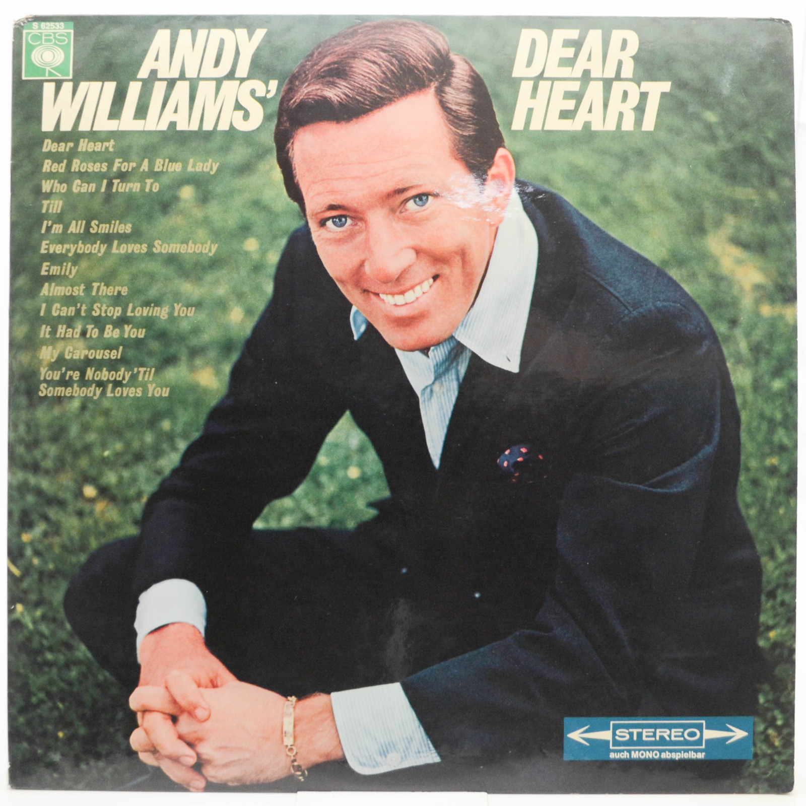 Виниловая пластинка Andy Williams — Andy Williams' Dear Heart, 1965