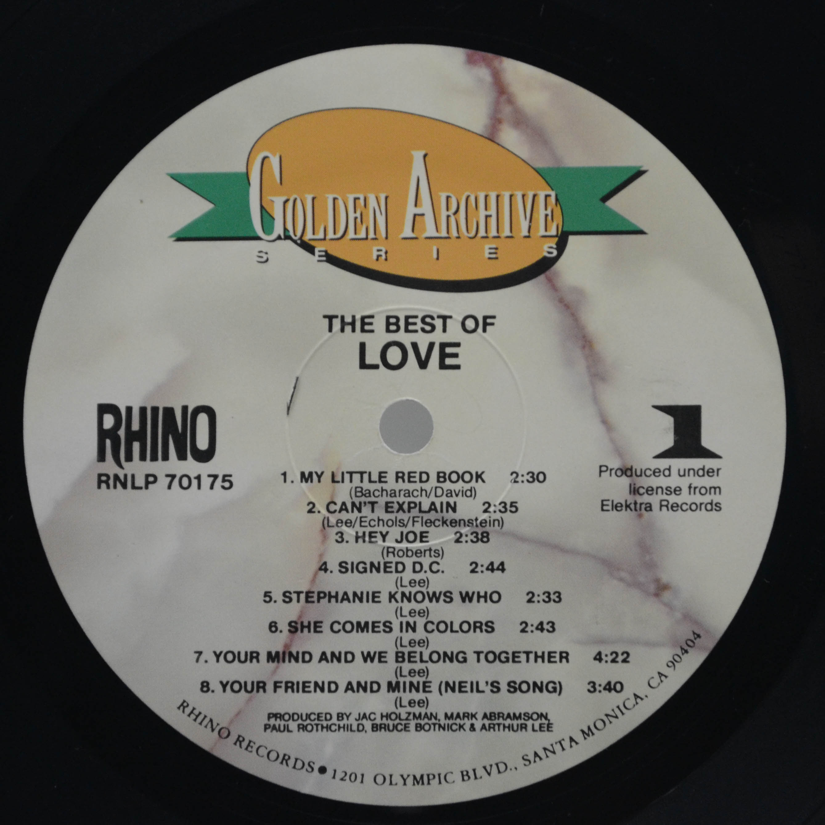 Love — The Best Of Love (USA), 1980