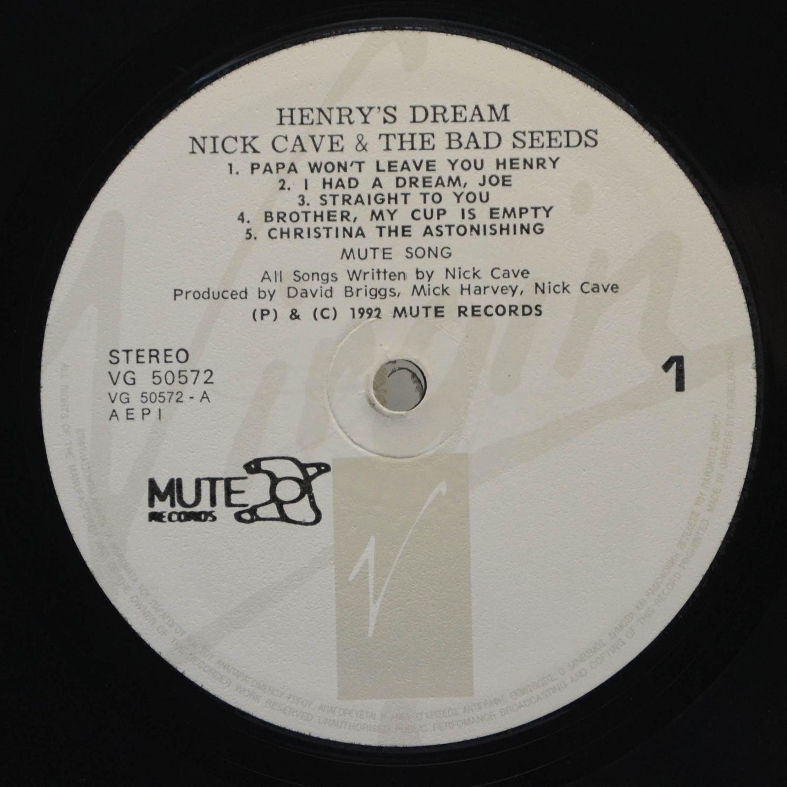 Nick Cave & The Bad Seed — Henry's Dream, 1992