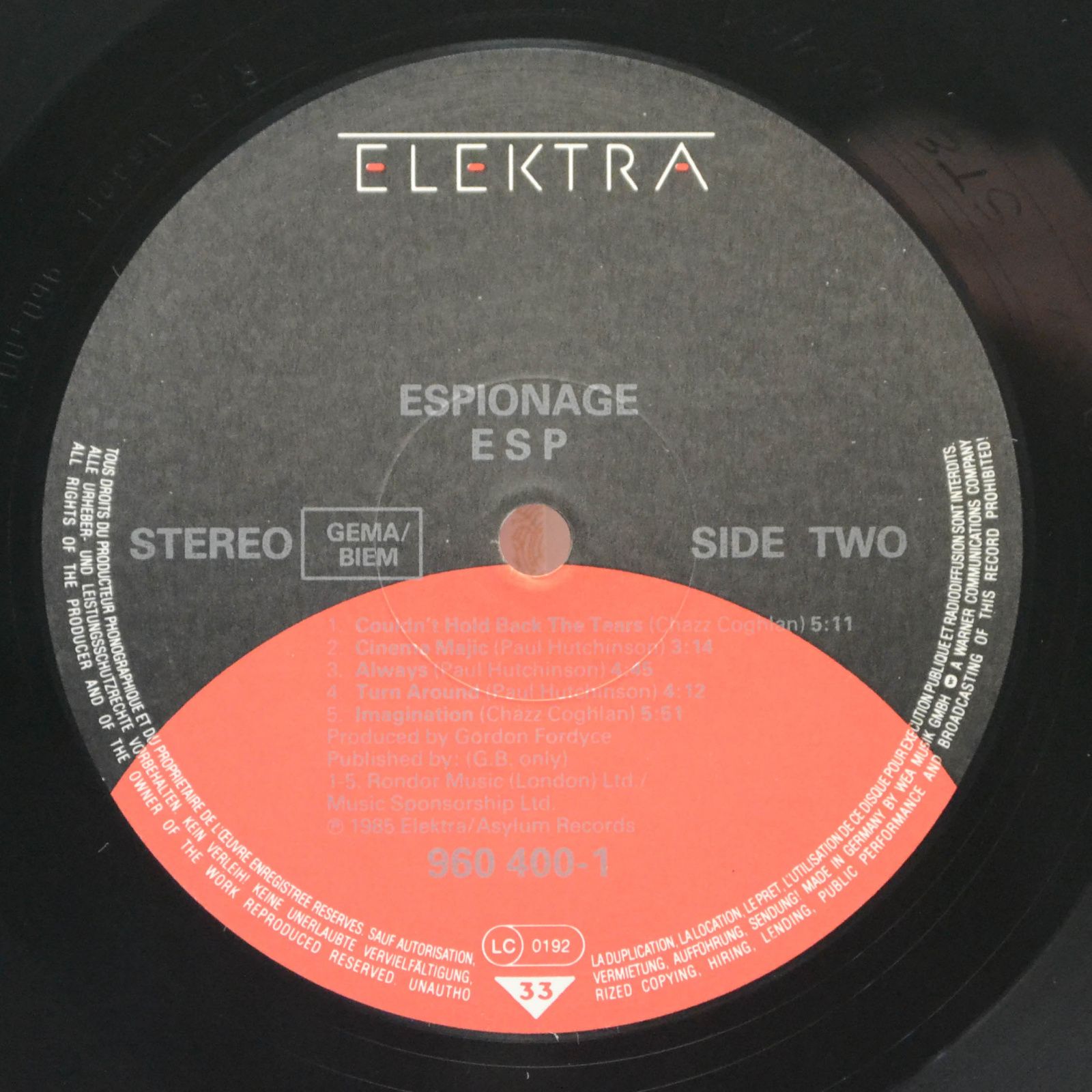 Espionage — E S P, 1985