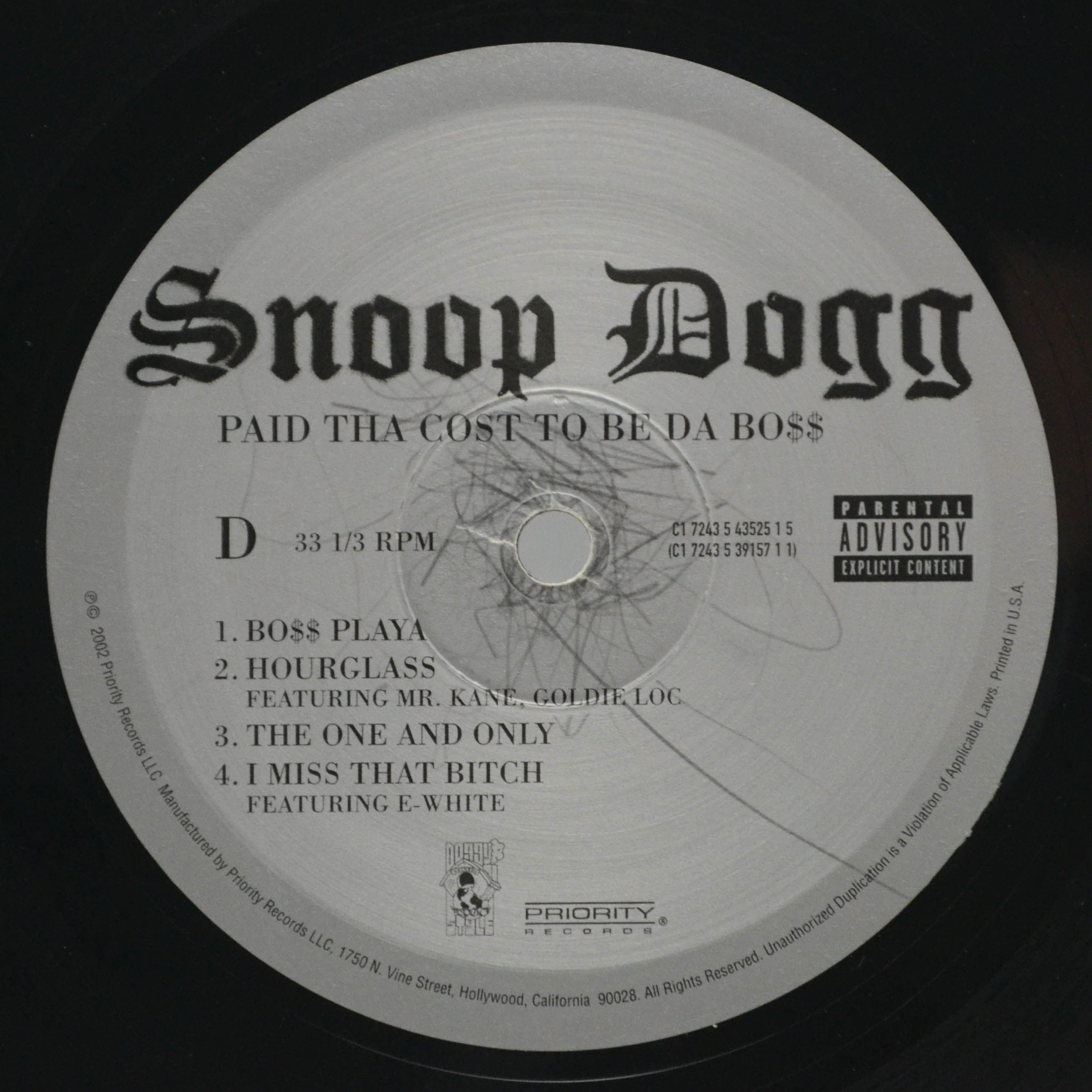 Snoop Dogg — Paid Tha Cost To Be Da Bo$$ (3LP, 1-st, USA), 2002