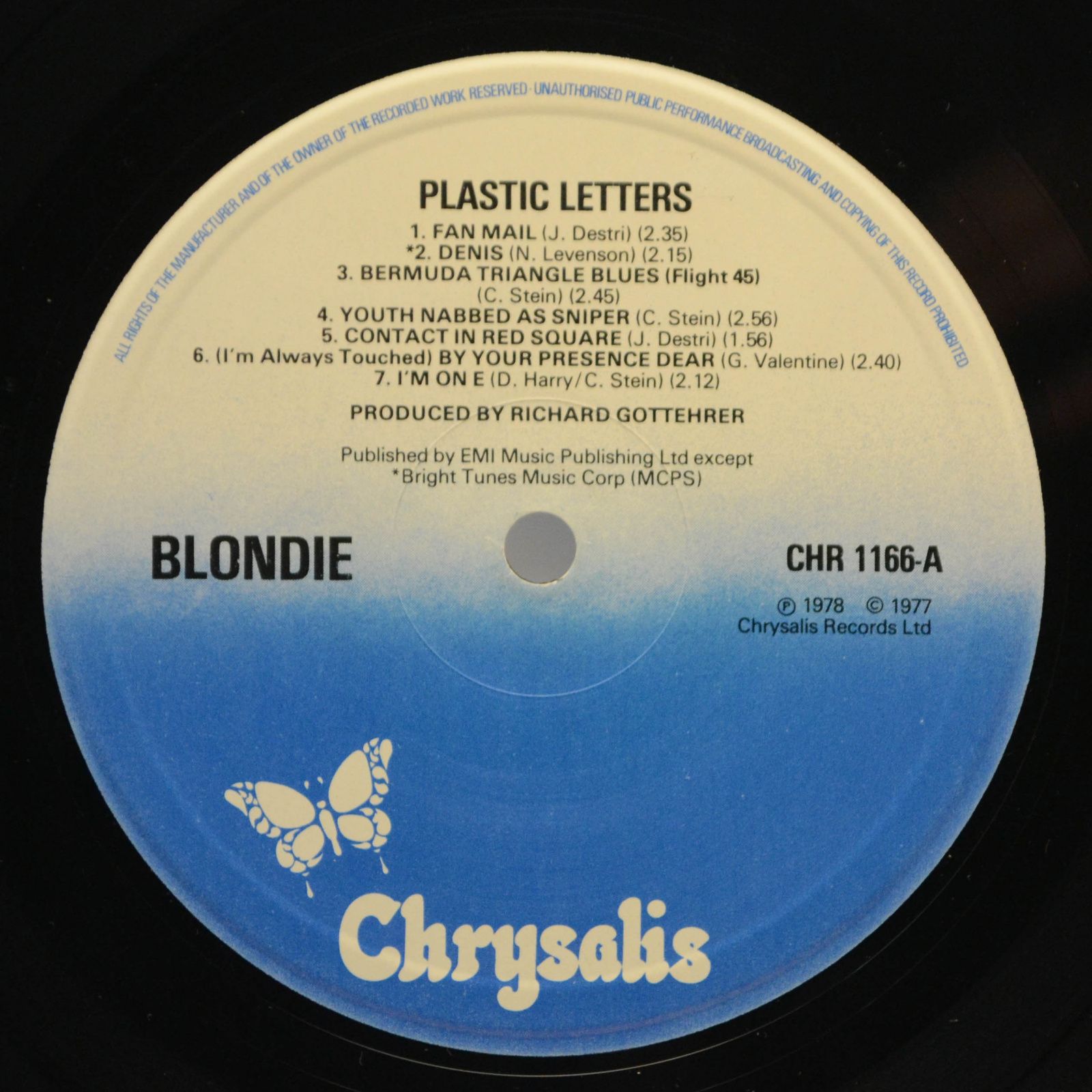 Blondie — Plastic Letters (UK), 1978