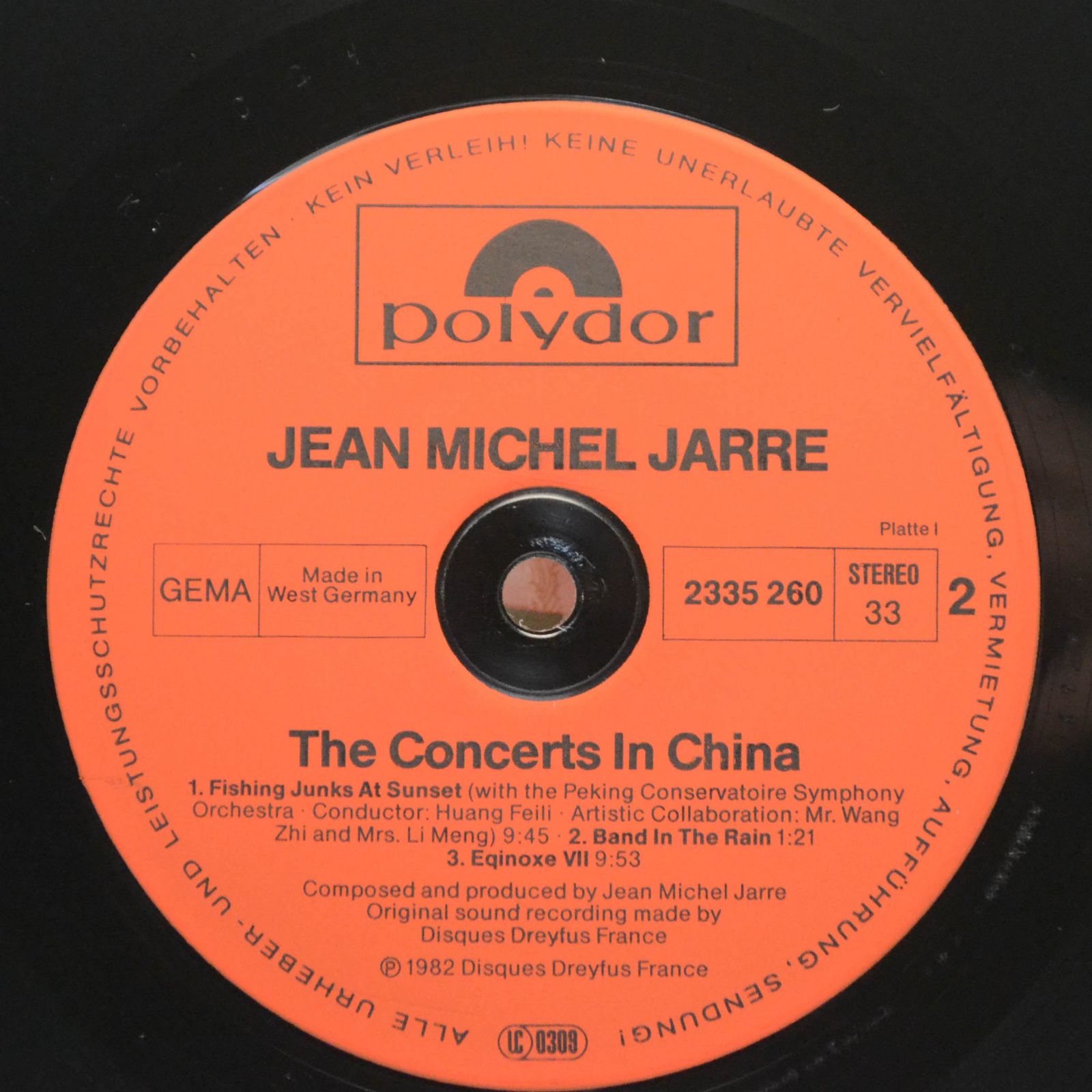 Jean-Michel Jarre — The Concerts In China (2LP), 1982