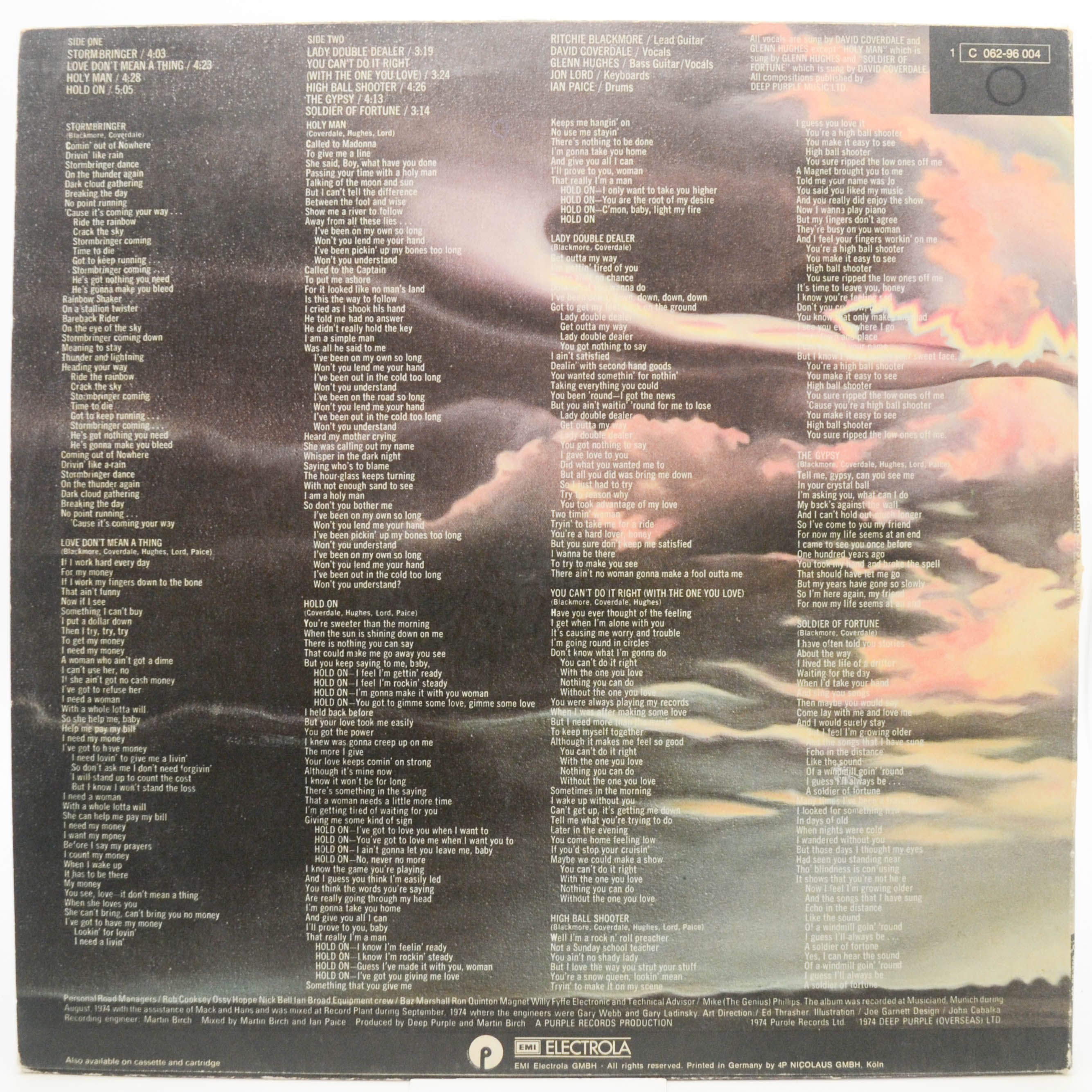 Deep Purple — Stormbringer, 1974