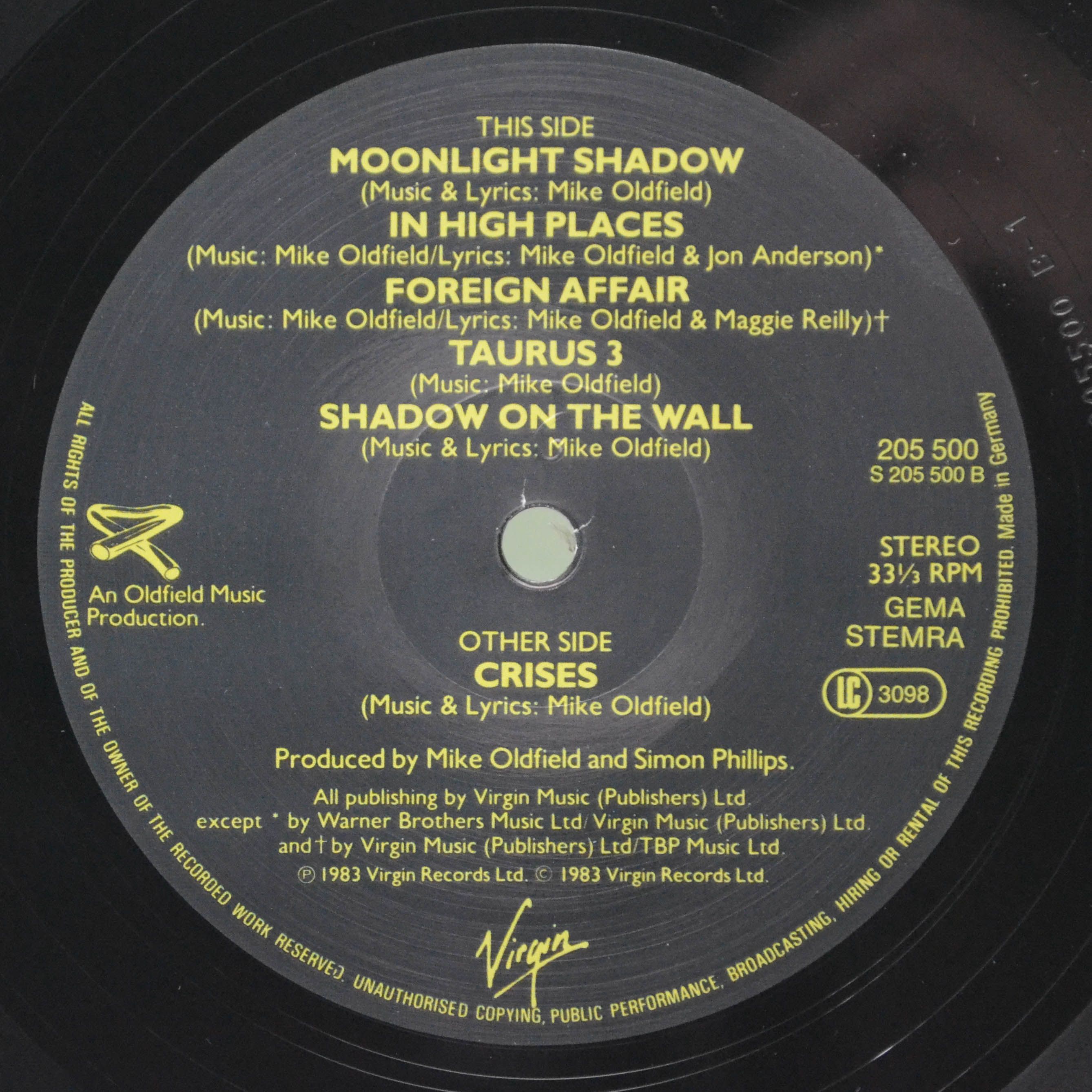 Mike Oldfield — Crises, 1983