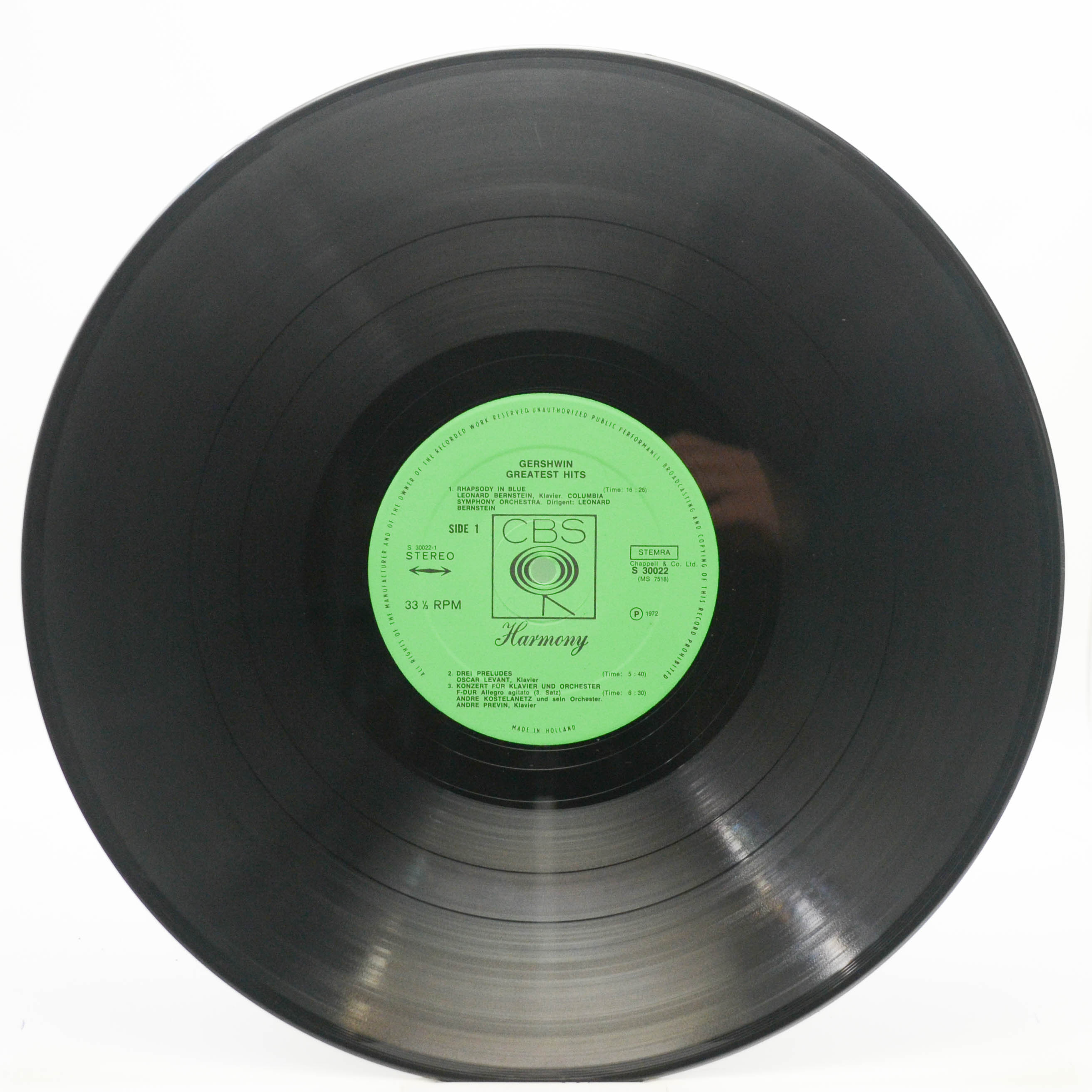Various — Gershwin Greatest Hits, 1972