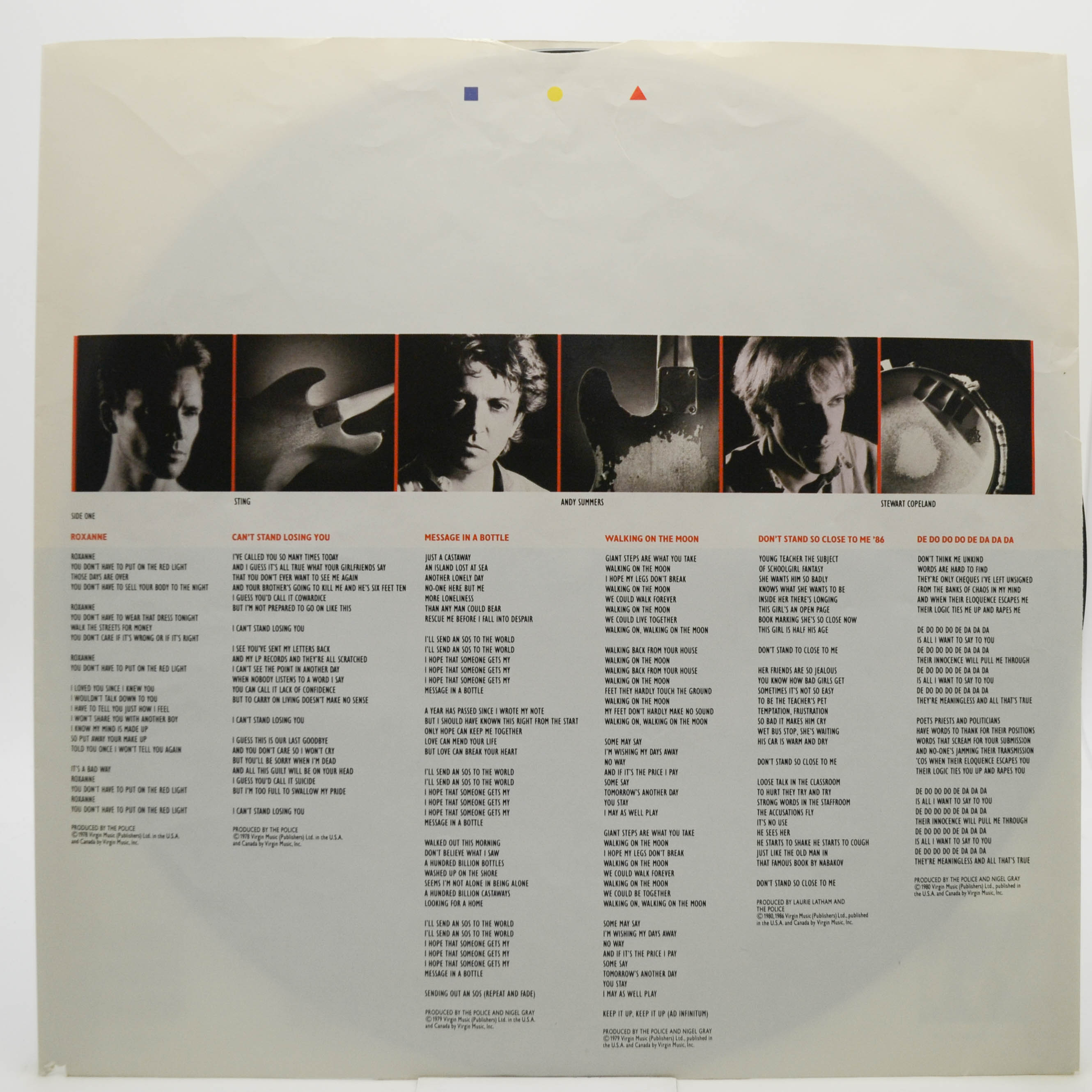 Police — Every Breath You Take (The Singles) (USA), 1986