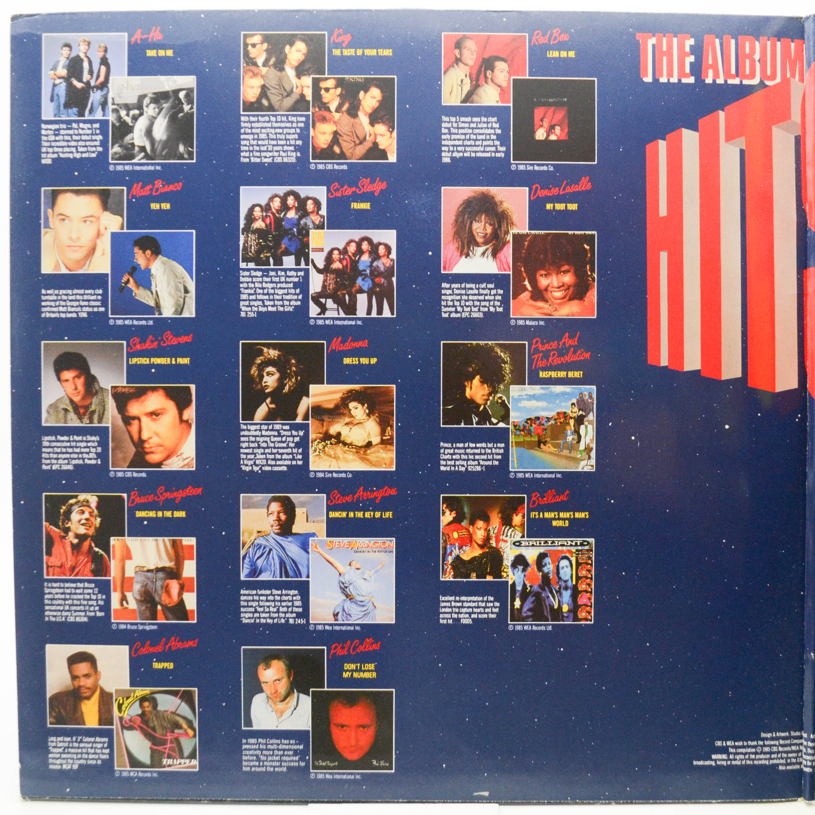 Various — Hits 3 - The Album (2LP), 1985