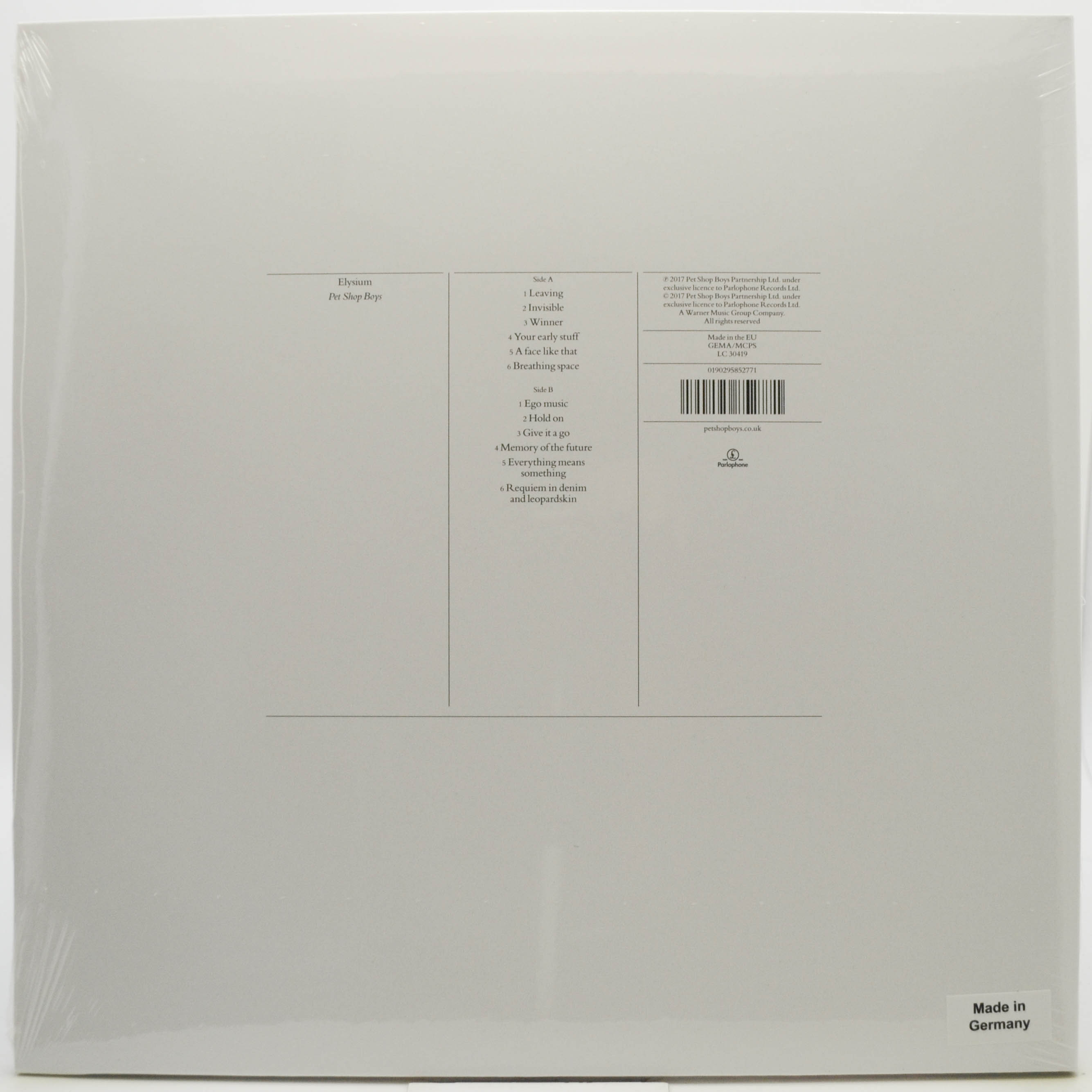 Pet Shop Boys — Elysium, 2012