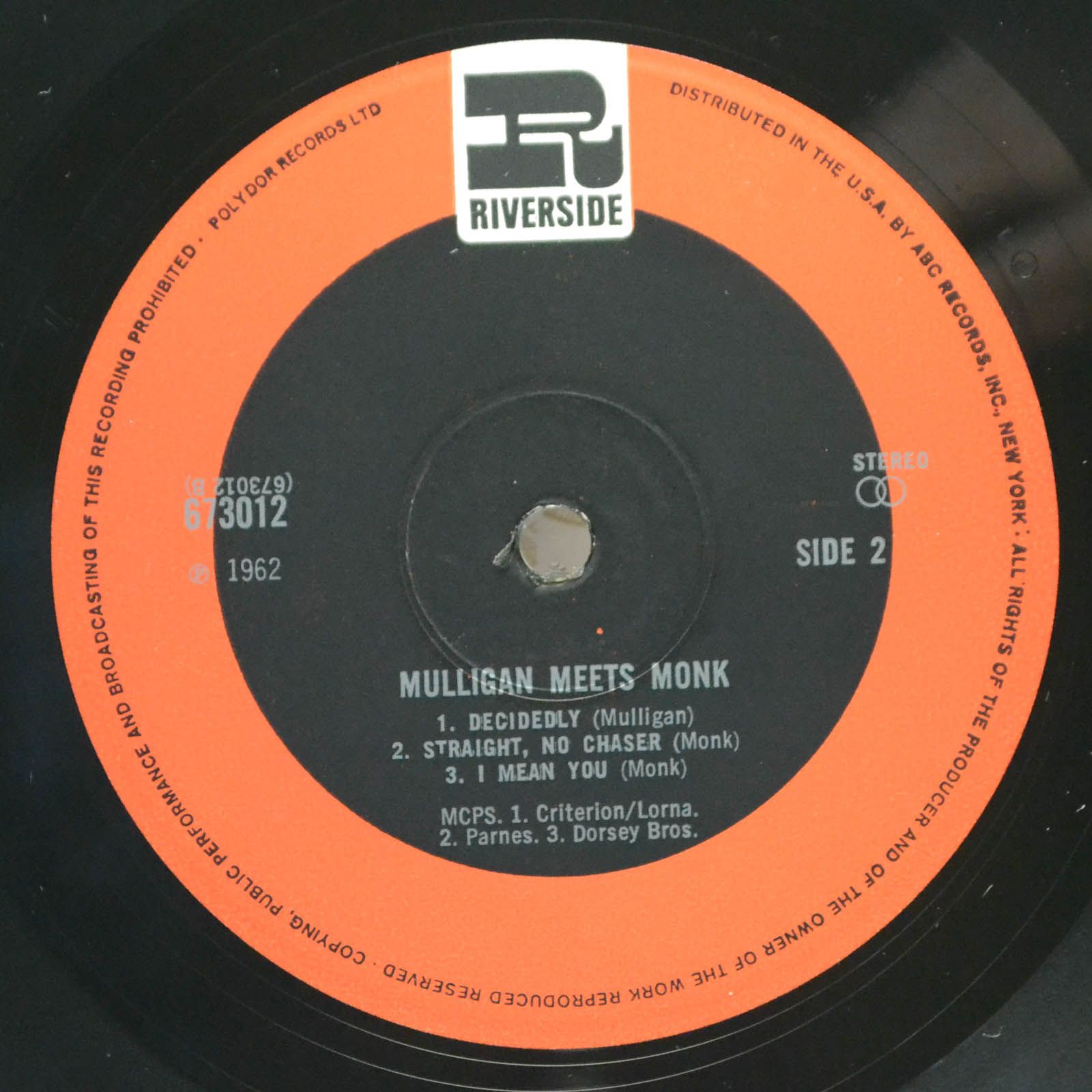 Thelonious Monk And Gerry Mulligan — Mulligan Meets Monk (UK), 1957