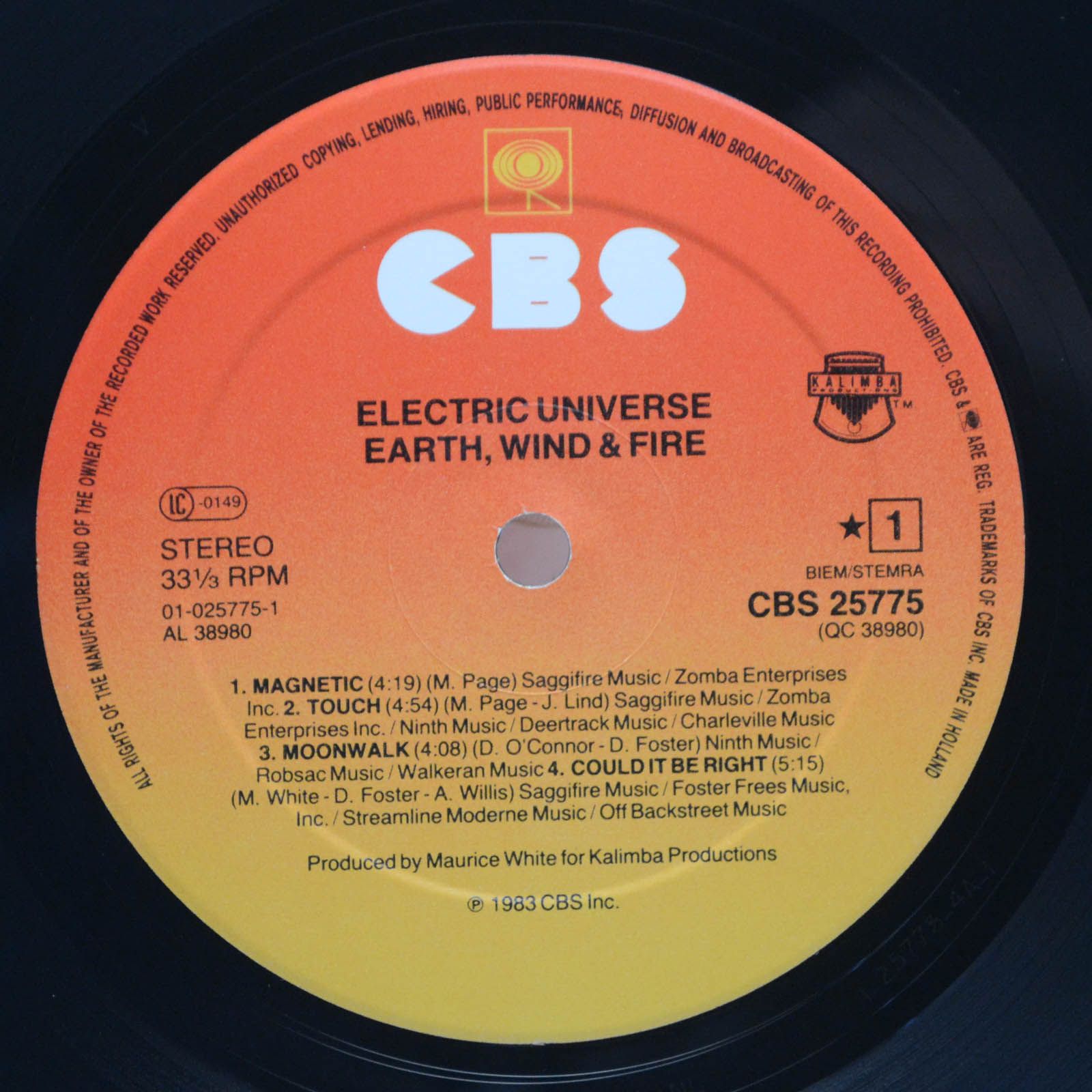Earth, Wind & Fire — Electric Universe, 1983