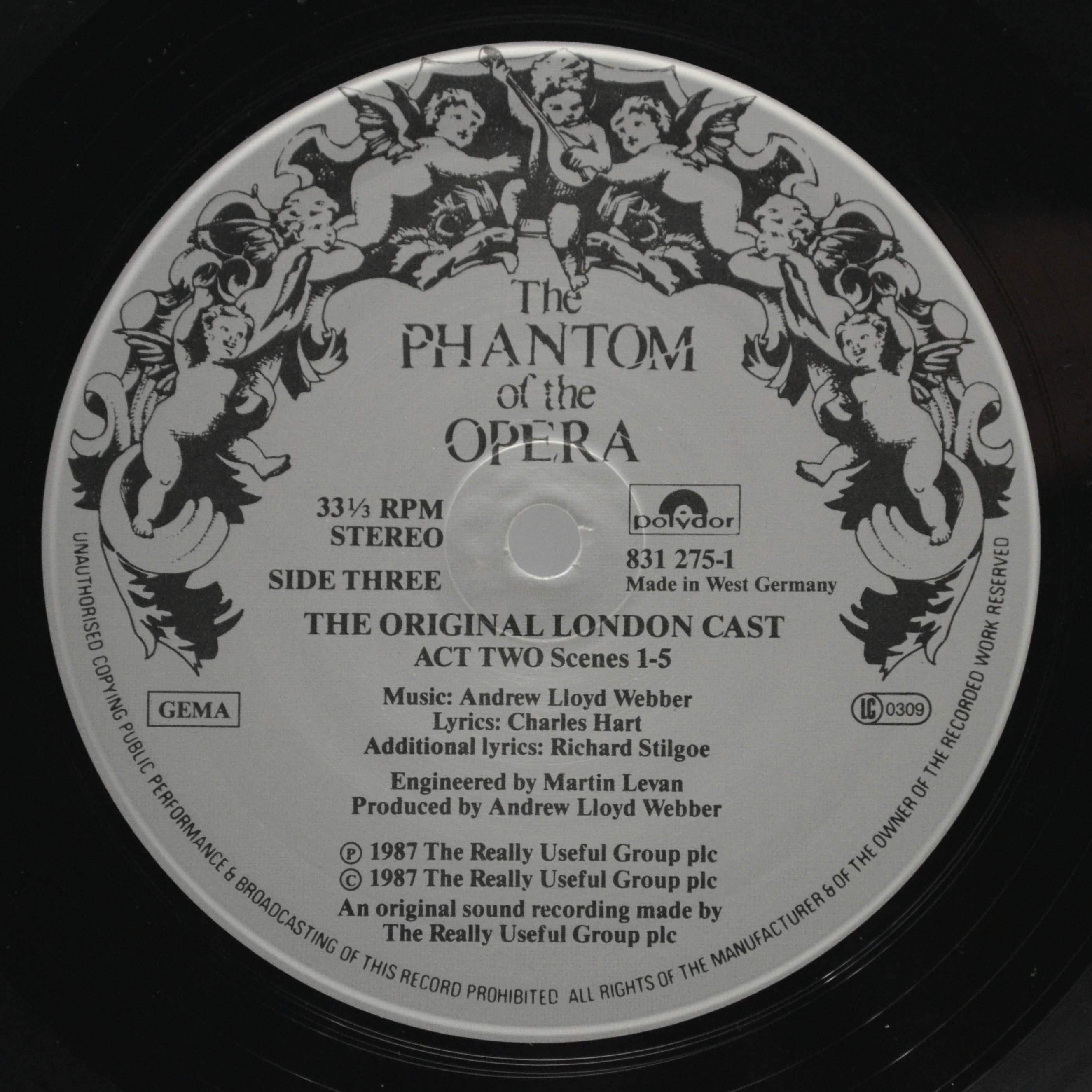 Andrew Lloyd Webber — The Phantom Of The Opera (2LP, booklet), 1987