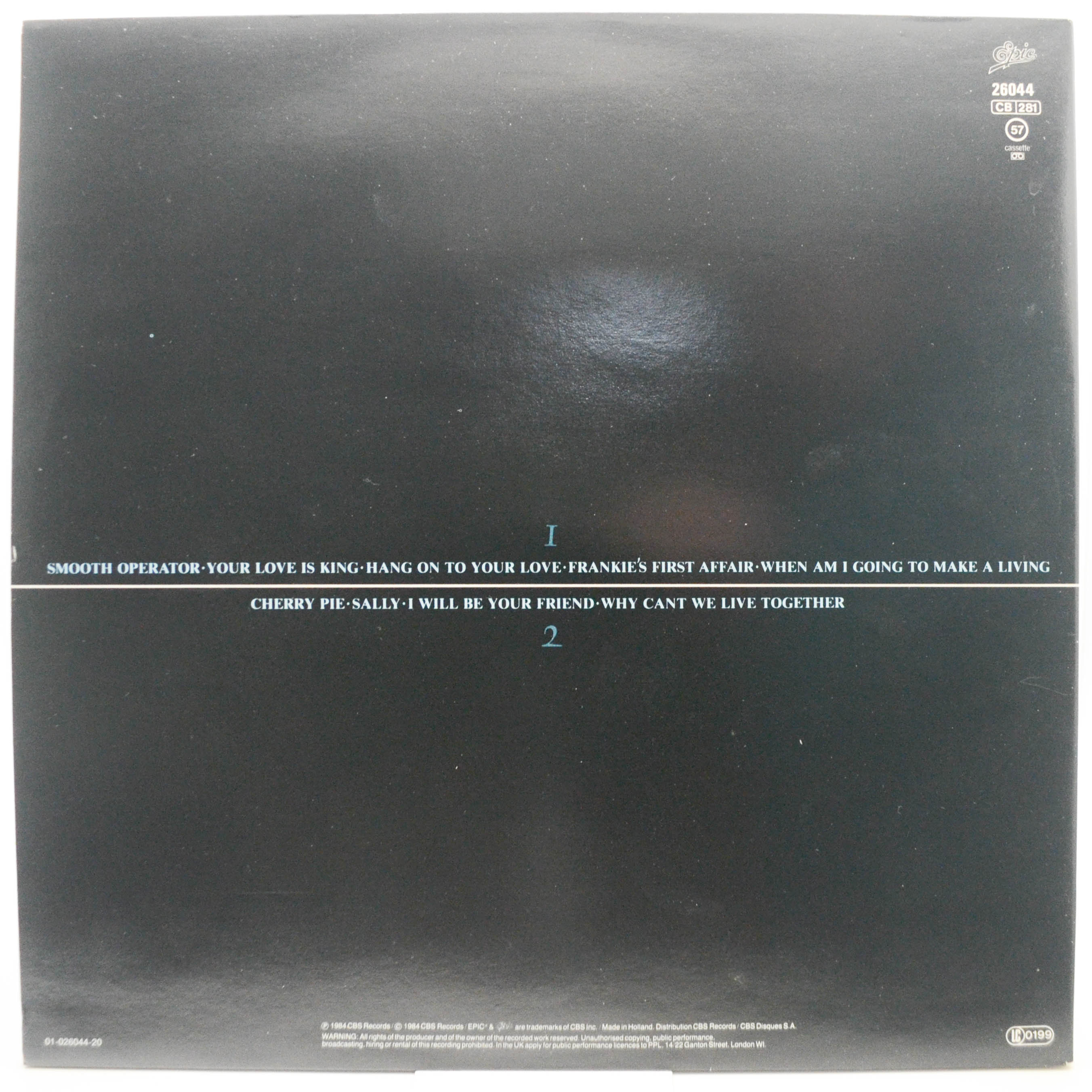 Sade — Diamond Life, 1984