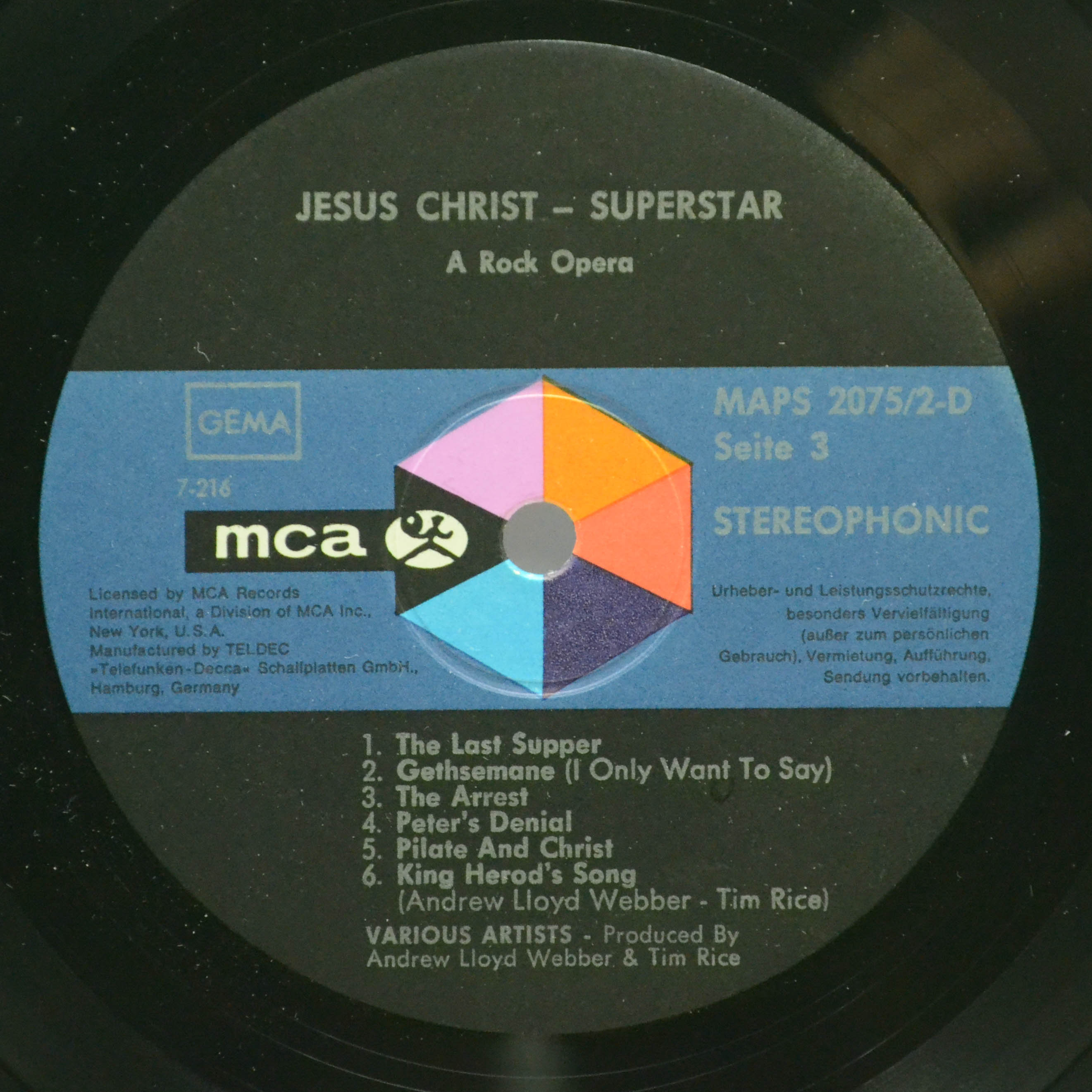 Various — Jesus Christ Superstar (2LP, Box-set, booklet), 1970