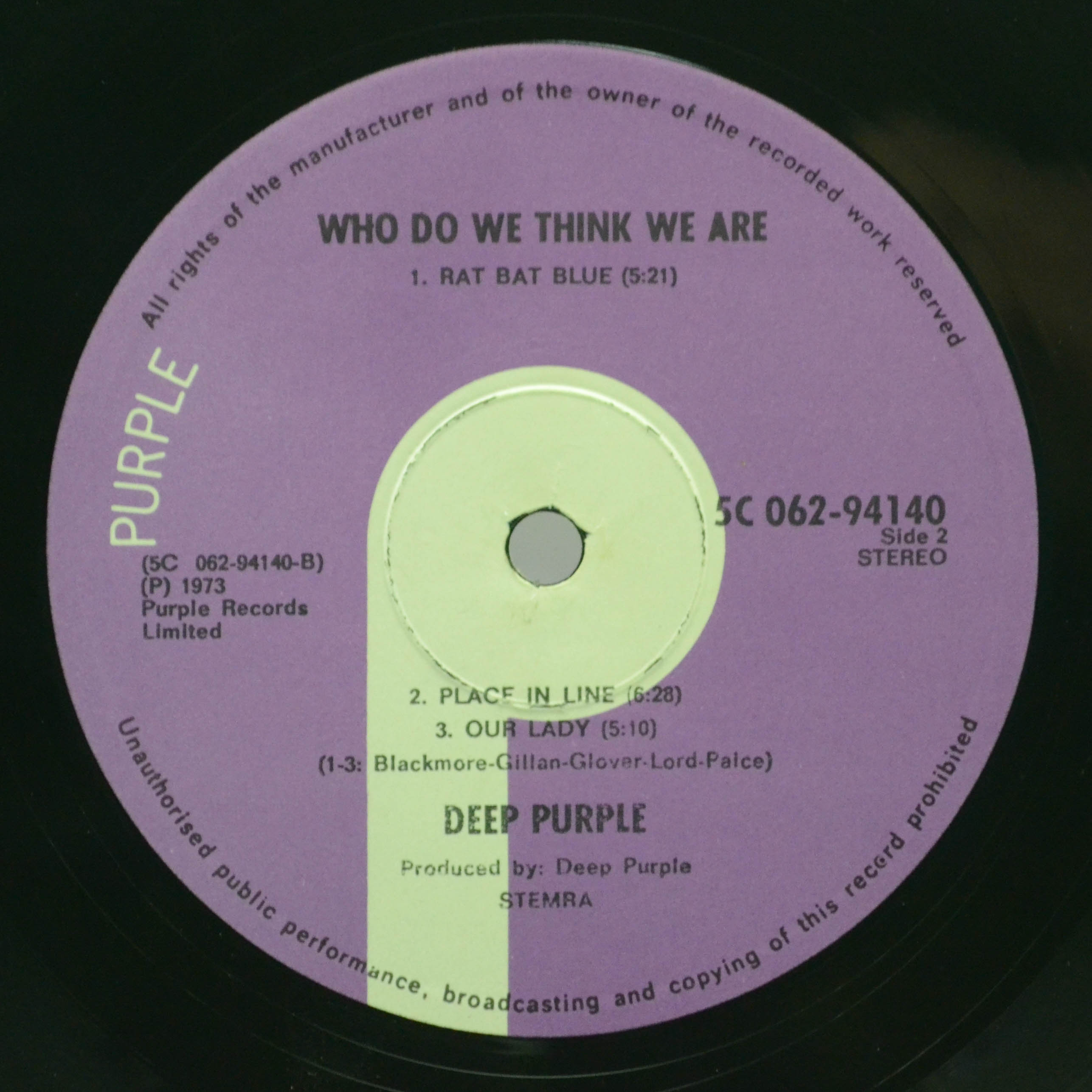Deep Purple — Who Do We Think We Are, 1973