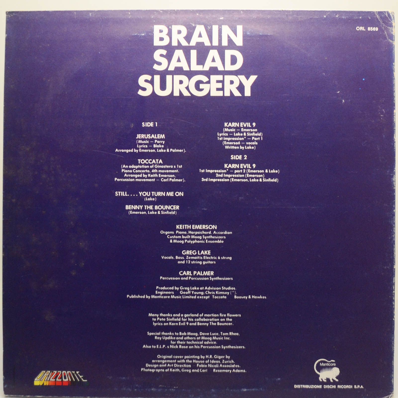 Emerson, Lake & Palmer — Brain Salad Surgery, 1973
