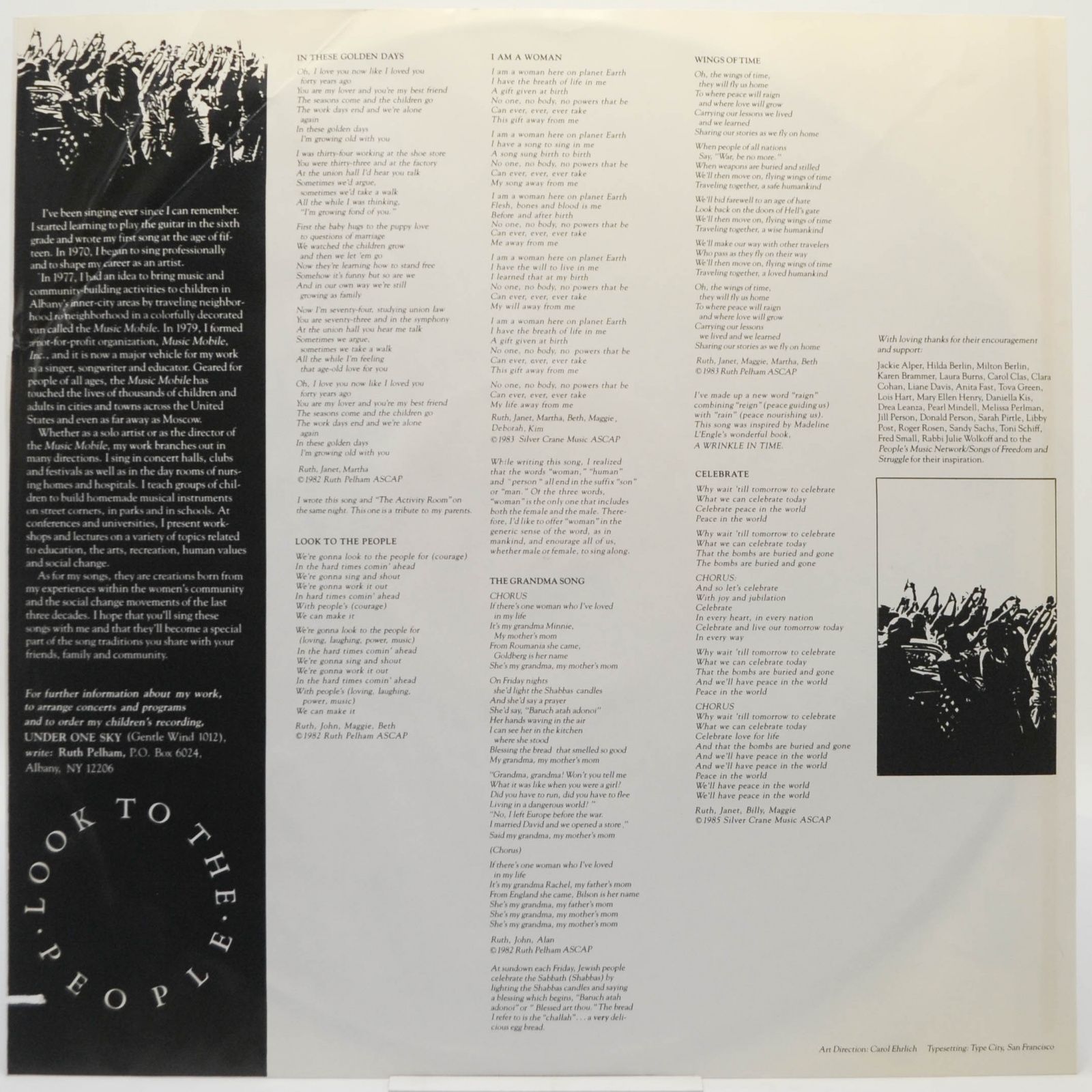 Ruth Pelham — Look To The People, 1986
