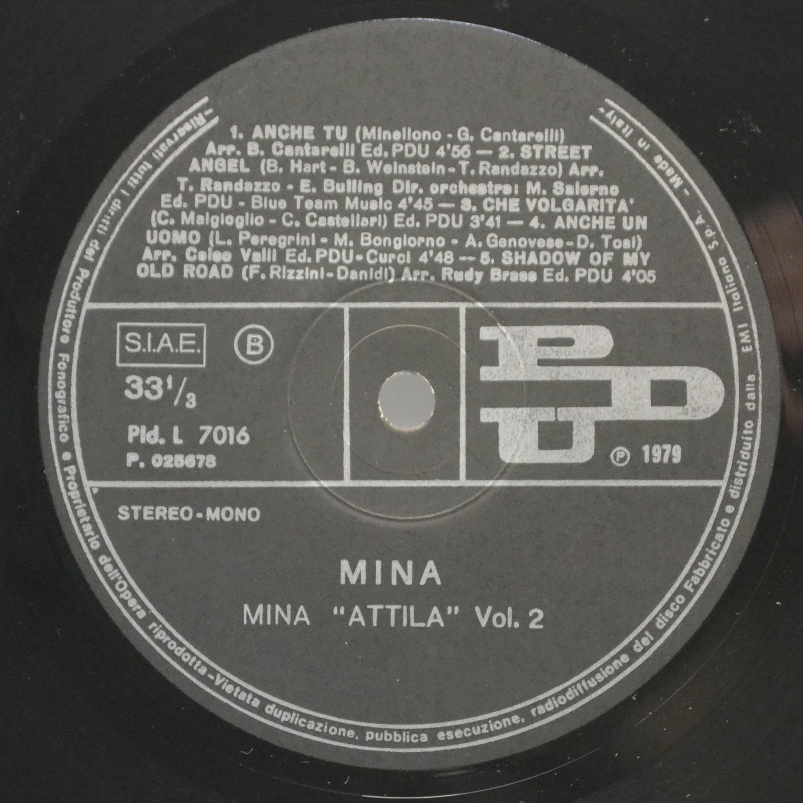 Mina — Attila (2LP, 1-st, Italy, poster), 1979