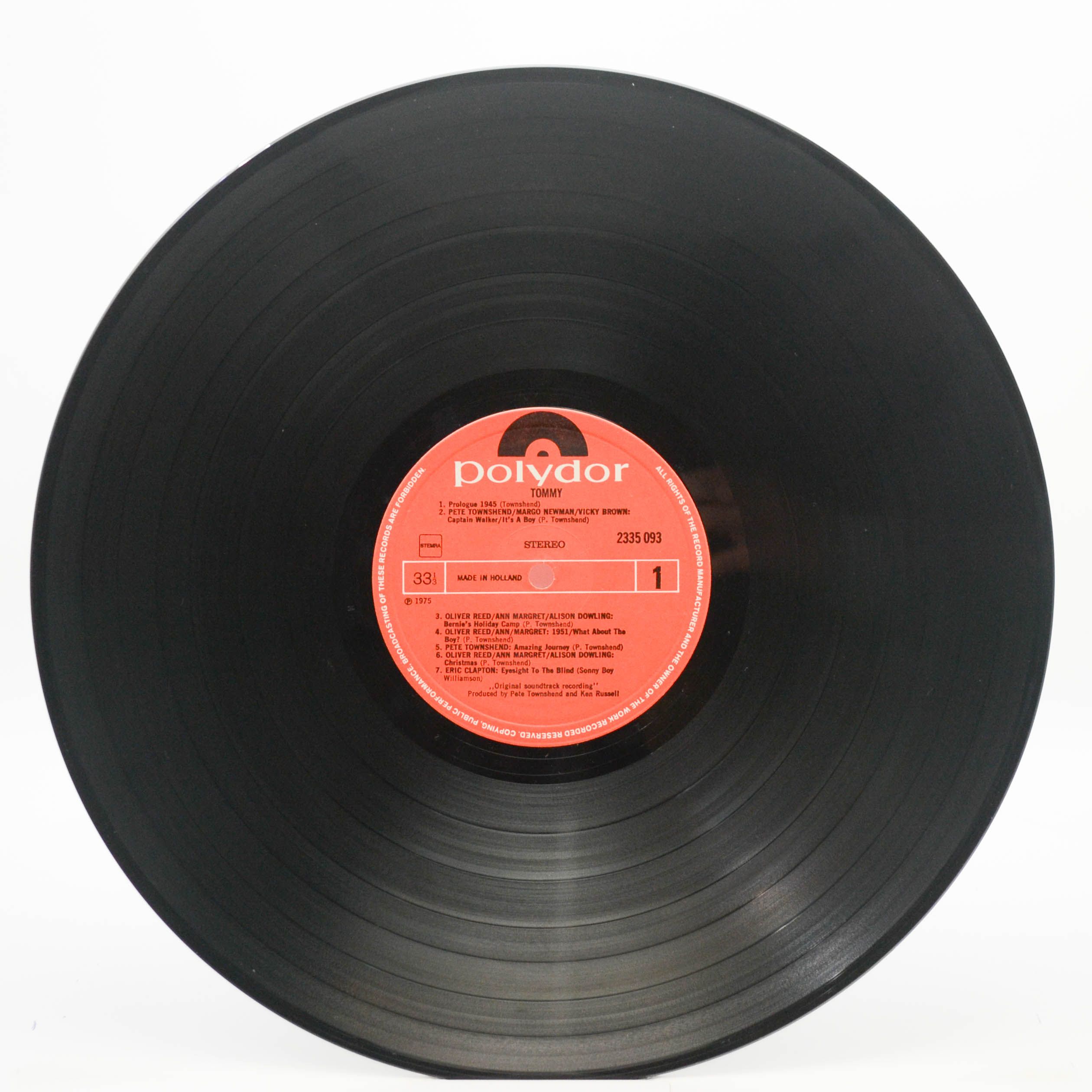 Виниловая пластинка Various — Tommy (Original Soundtrack Recording) (2LP), 1975