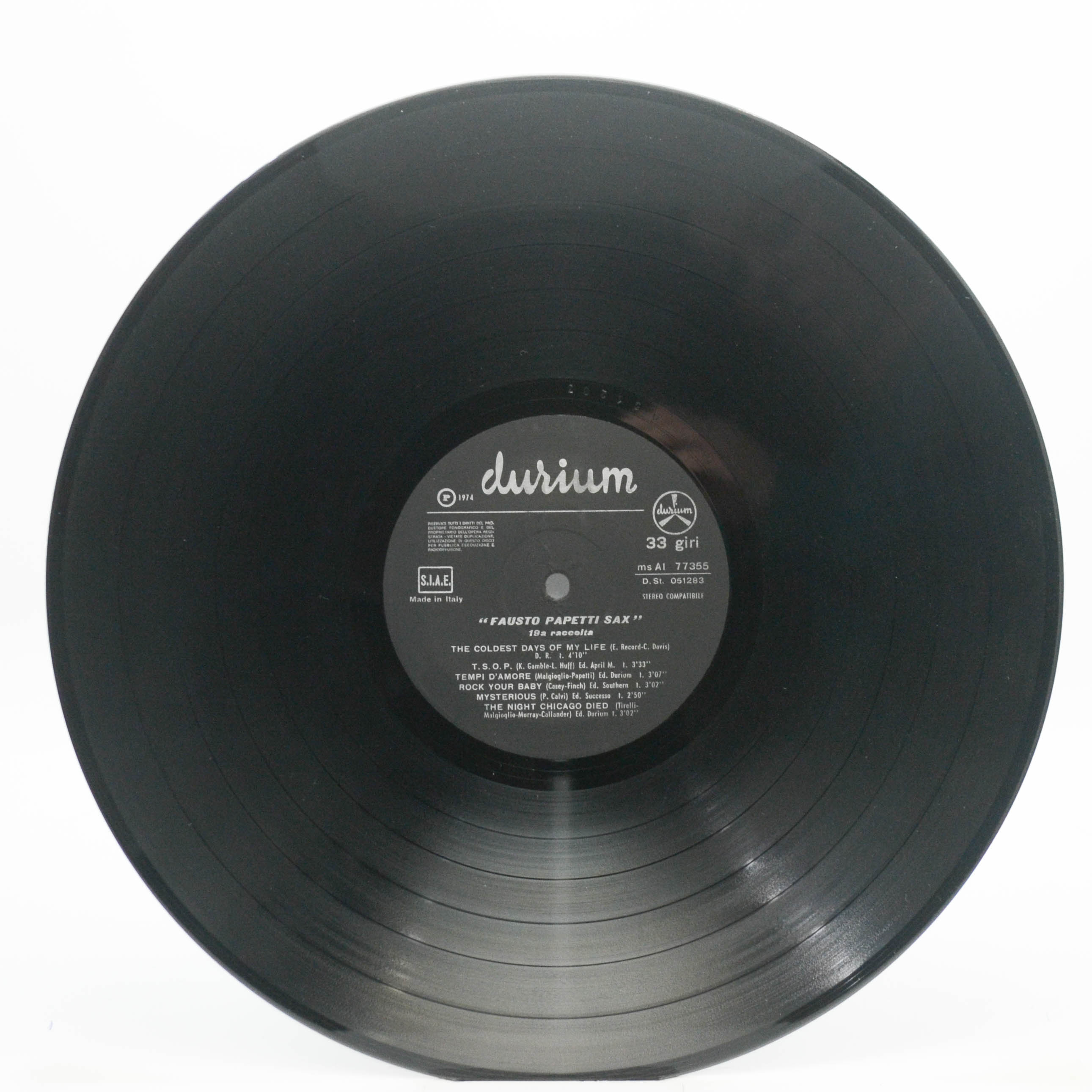 Fausto Papetti — 19ª Raccolta (1-st, Italy), 1974