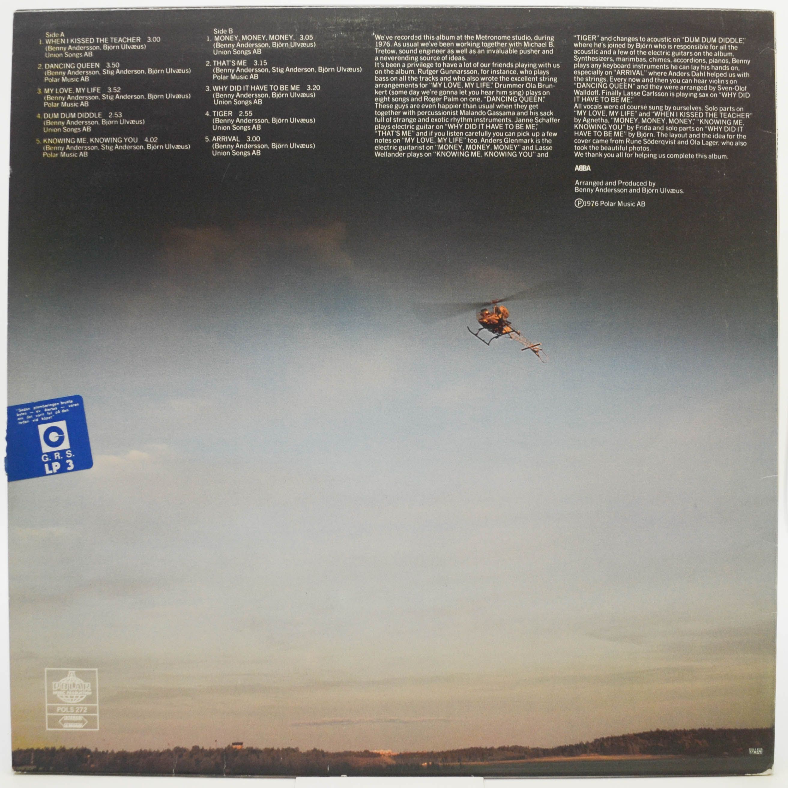 ABBA — Arrival (1-st, Sweden), 1976