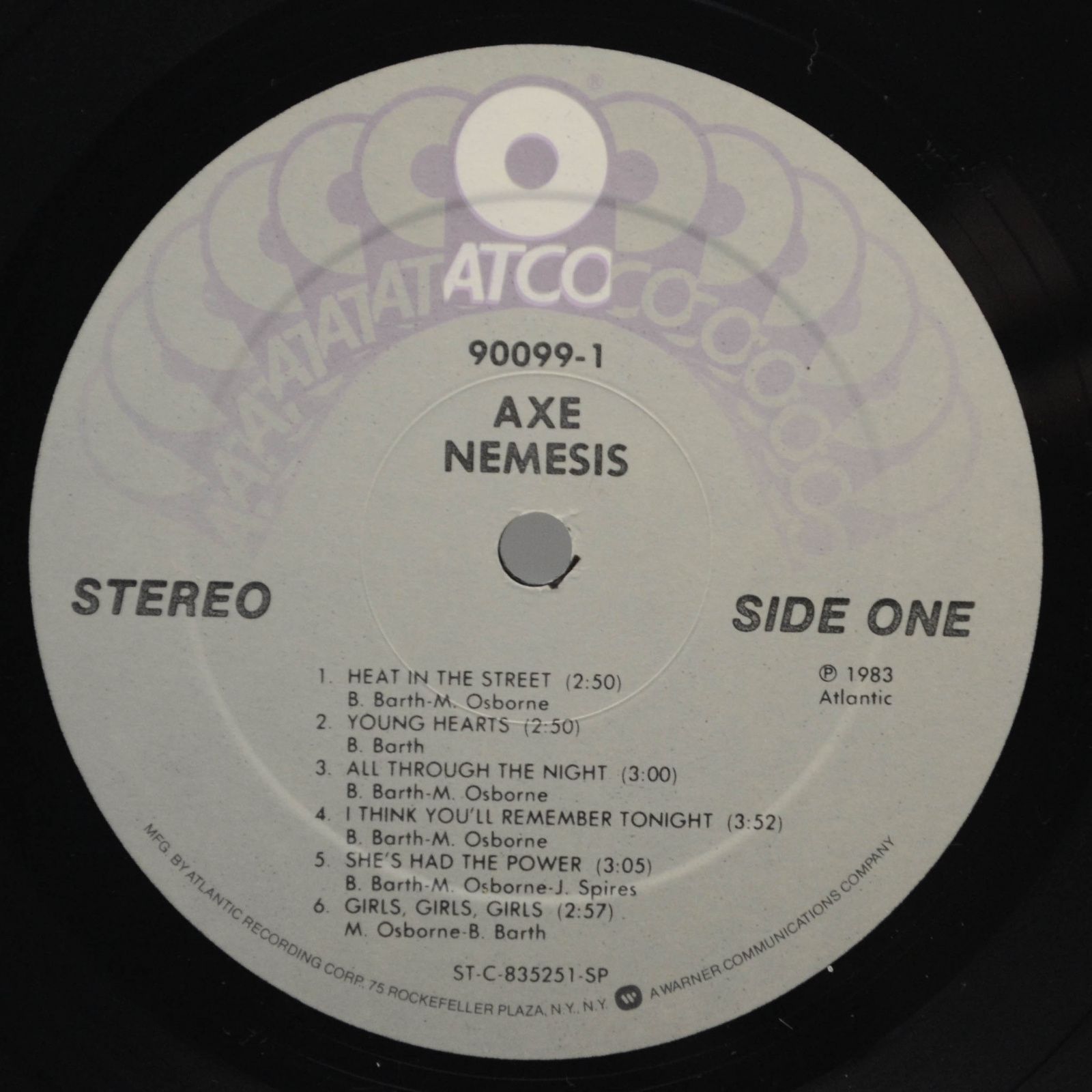 Axe — Nemesis (1-st, USA), 1983