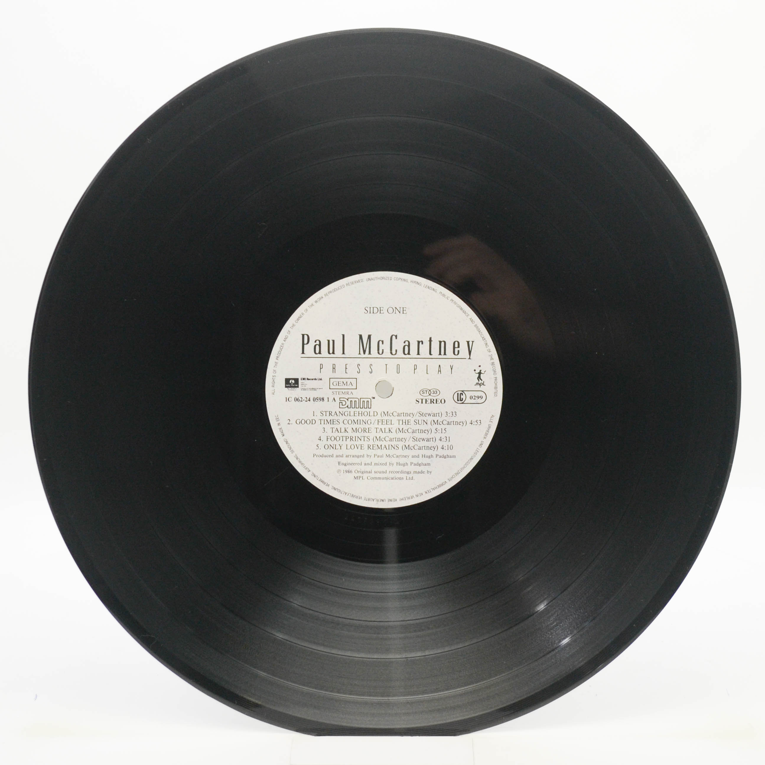 Paul McCartney — Press To Play, 1986