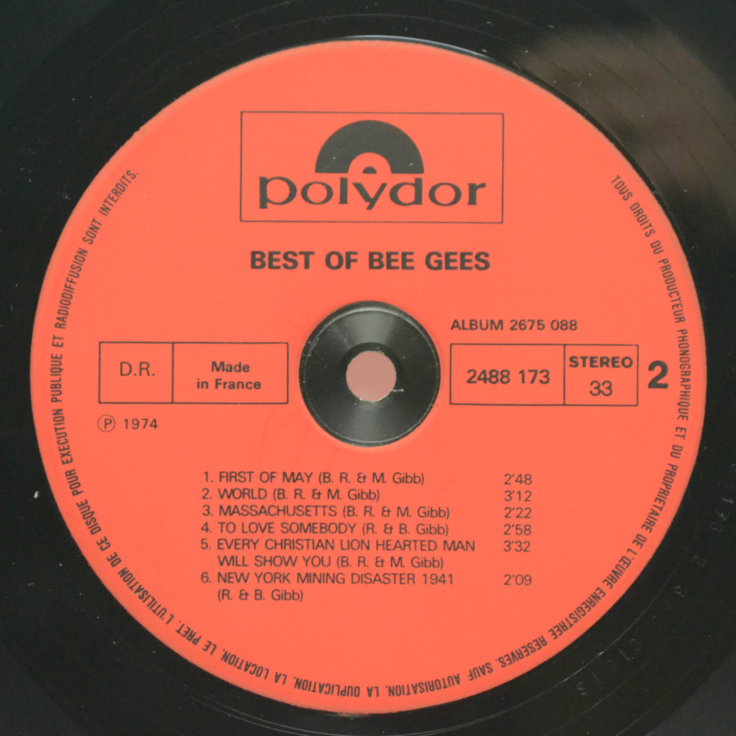 Bee Gees — Best Of Bee Gees (2LP), 1974
