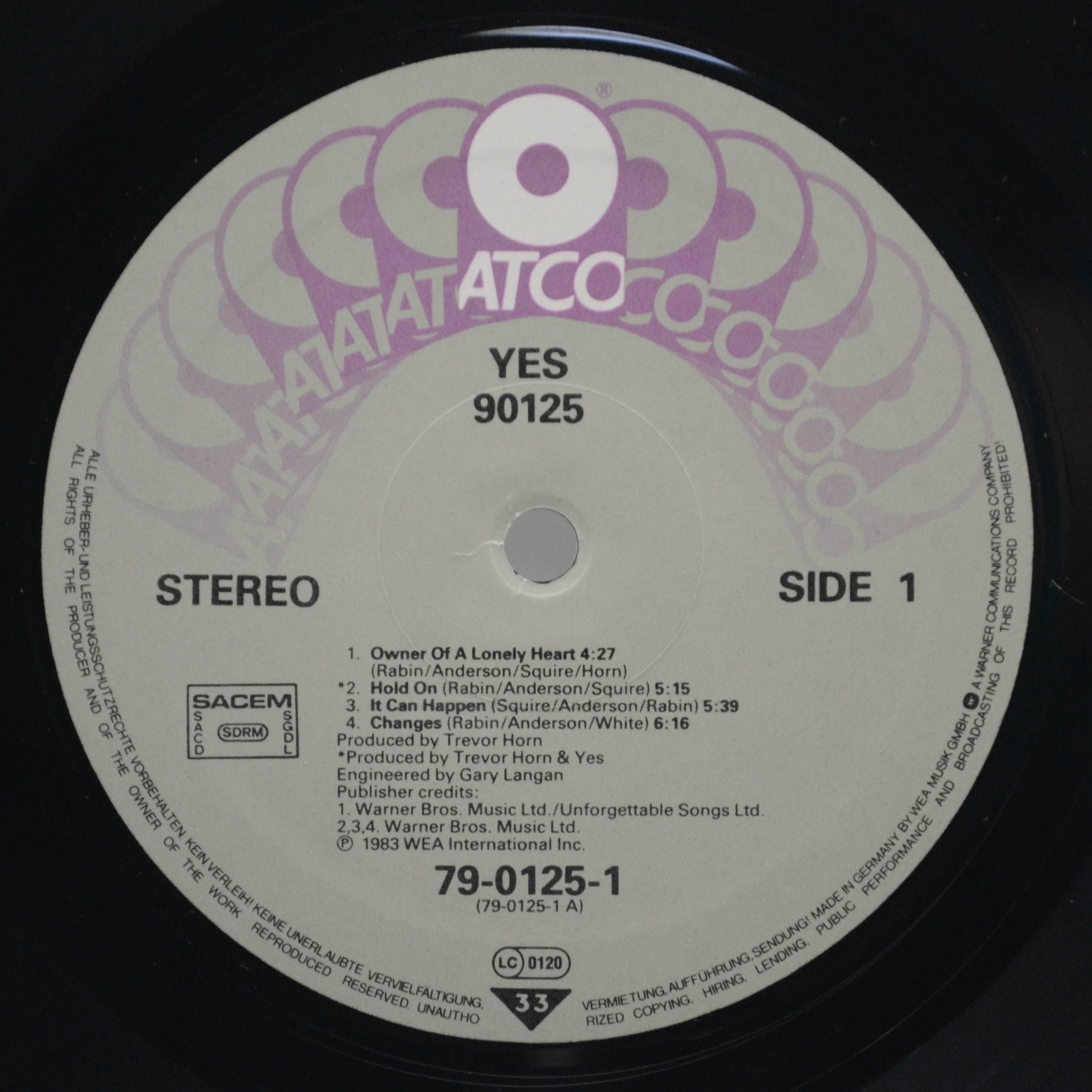 Yes — 90125, 1983