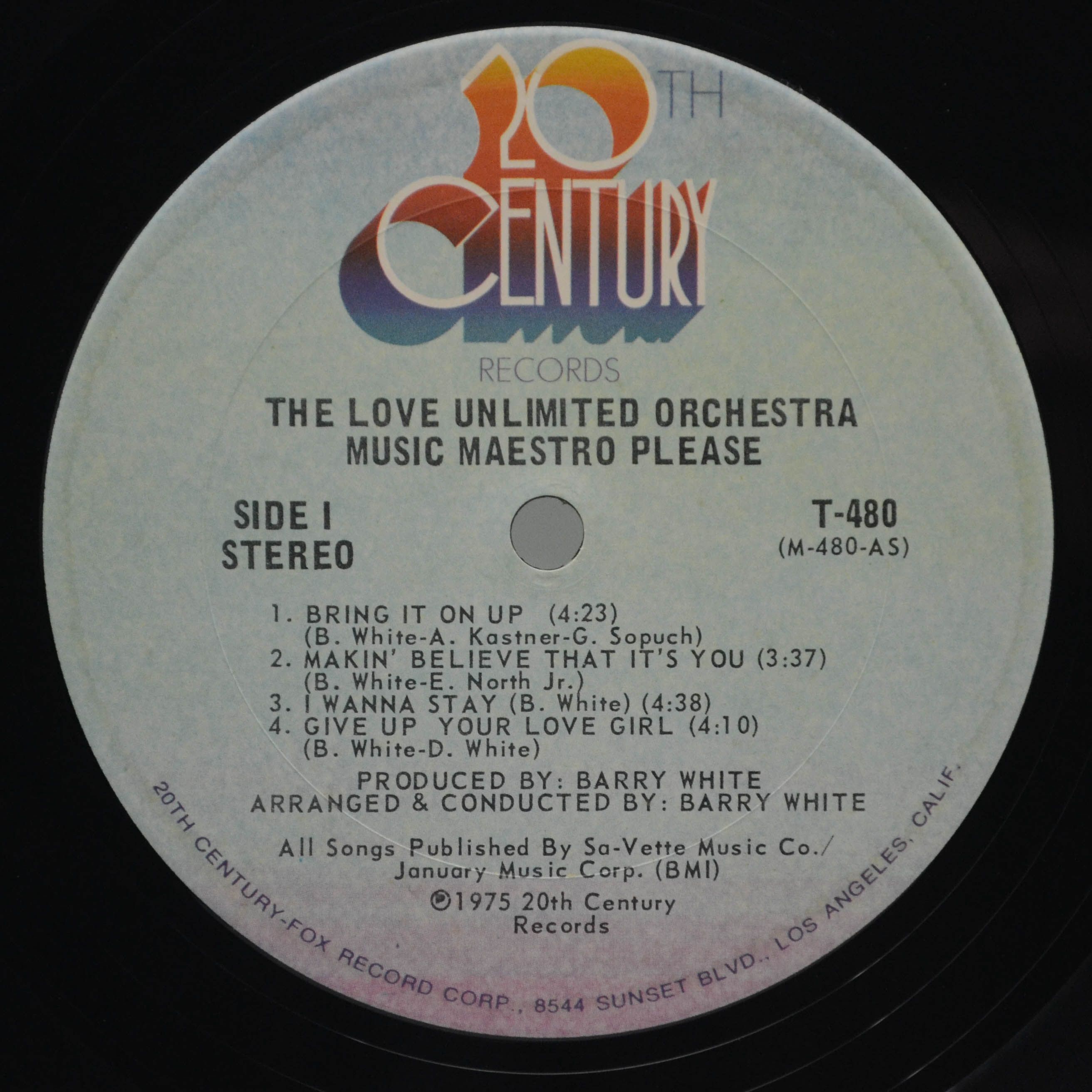 Love Unlimited Orchestra — Music Maestro Please (1-st, USA), 1975