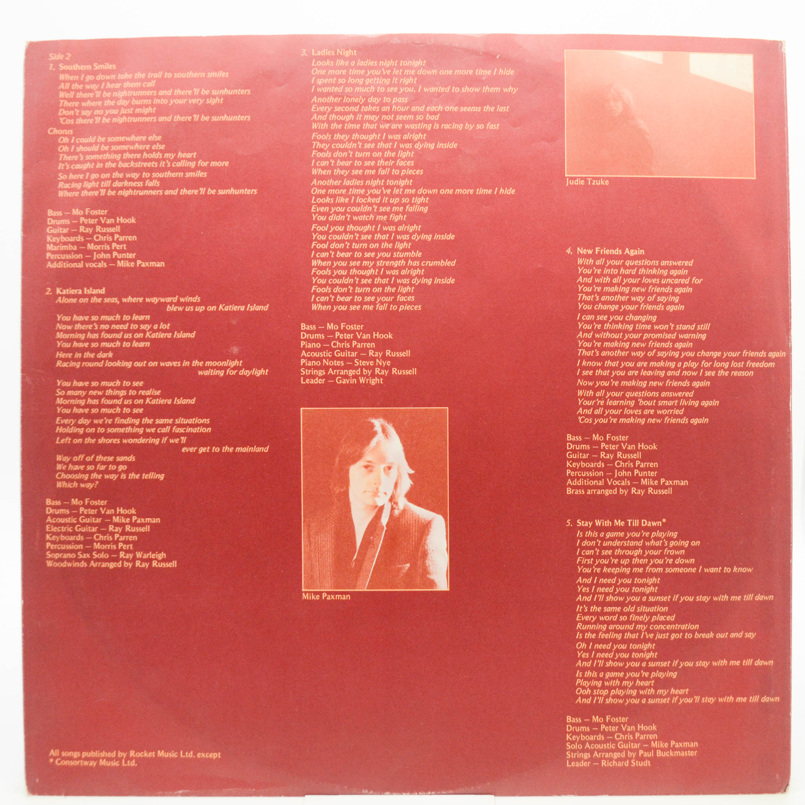Judie Tzuke — Welcome To The Cruise (1-st, UK), 1979