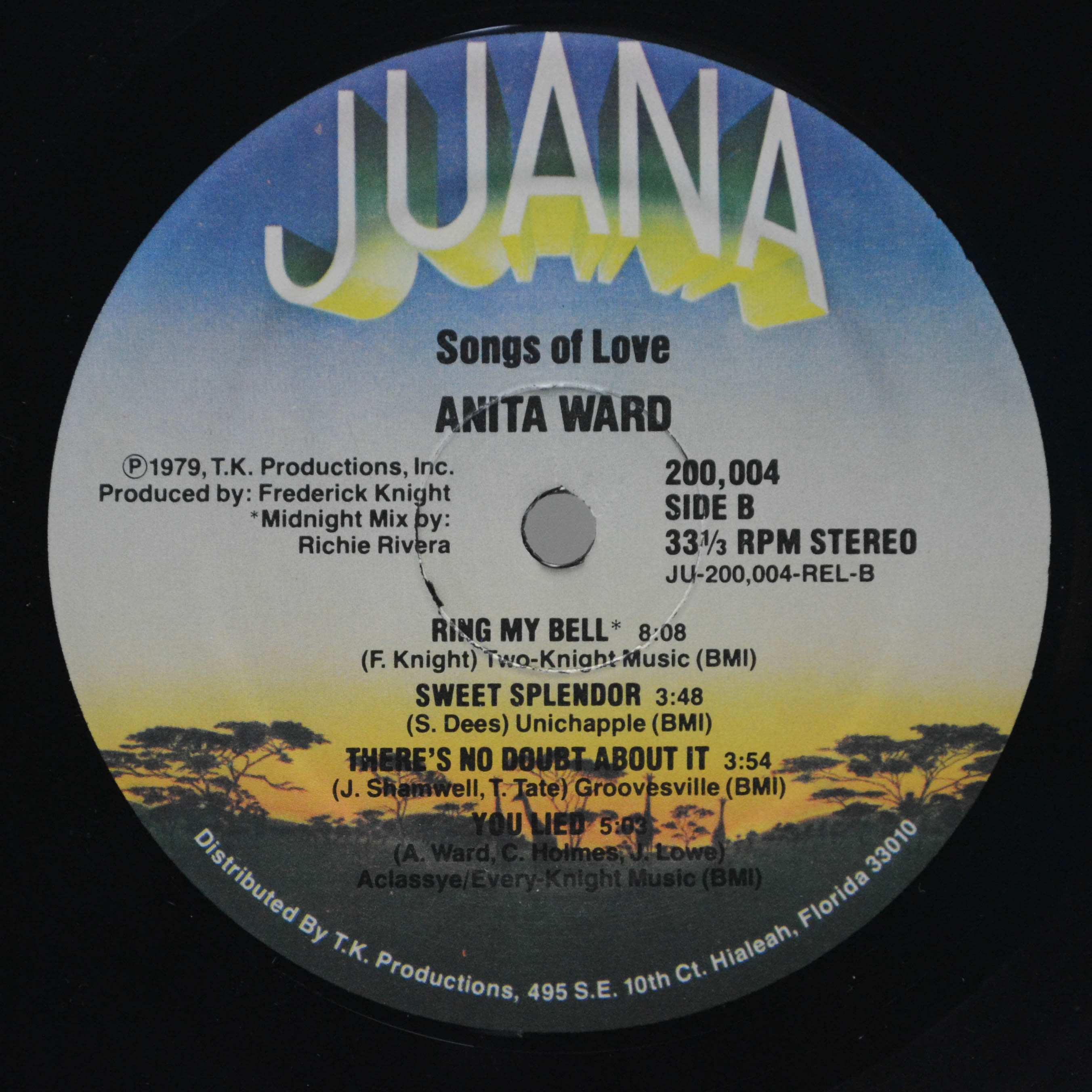 Anita Ward — Songs Of Love (1-st, USA), 1979