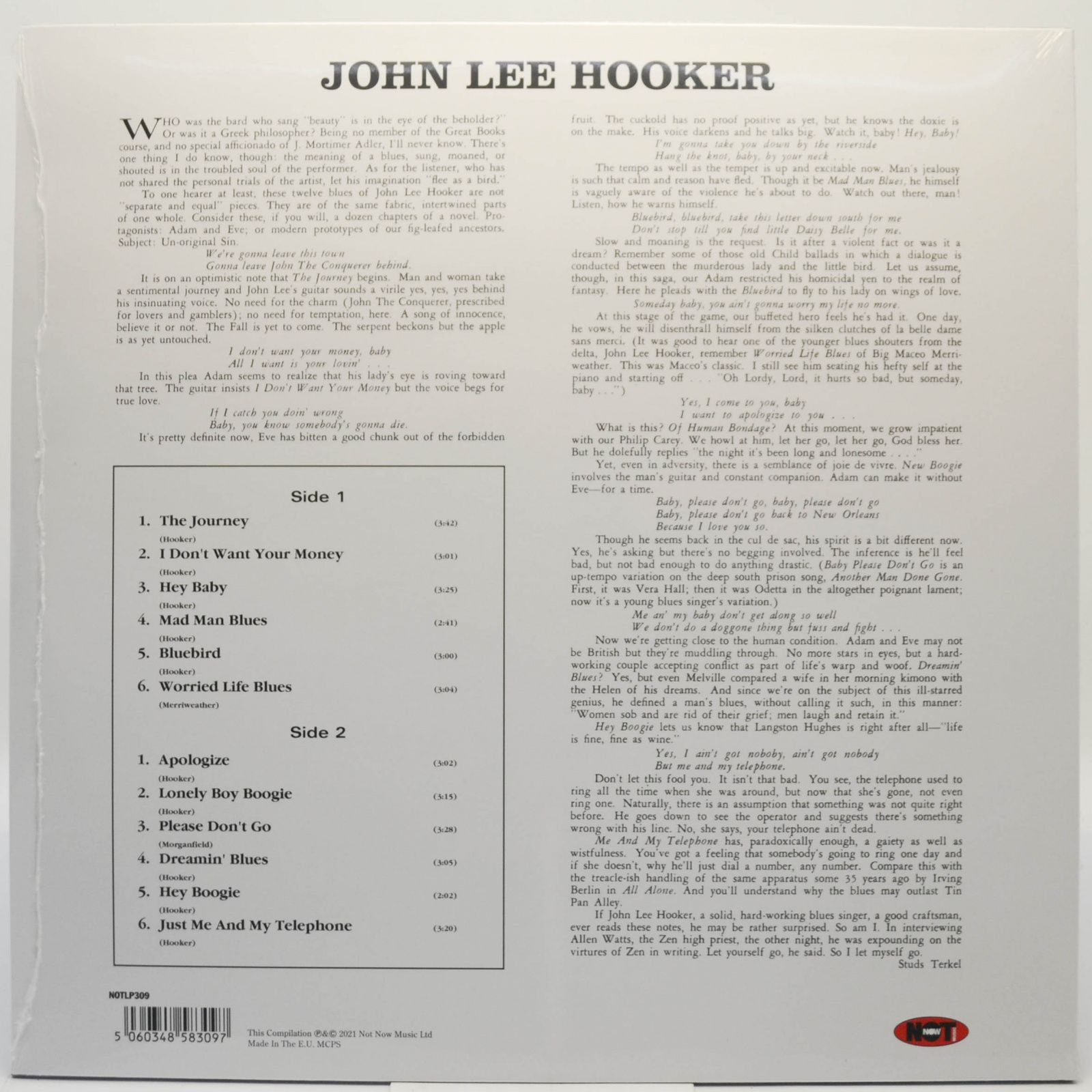 John Lee Hooker — Plays & Sings The Blues, 1961